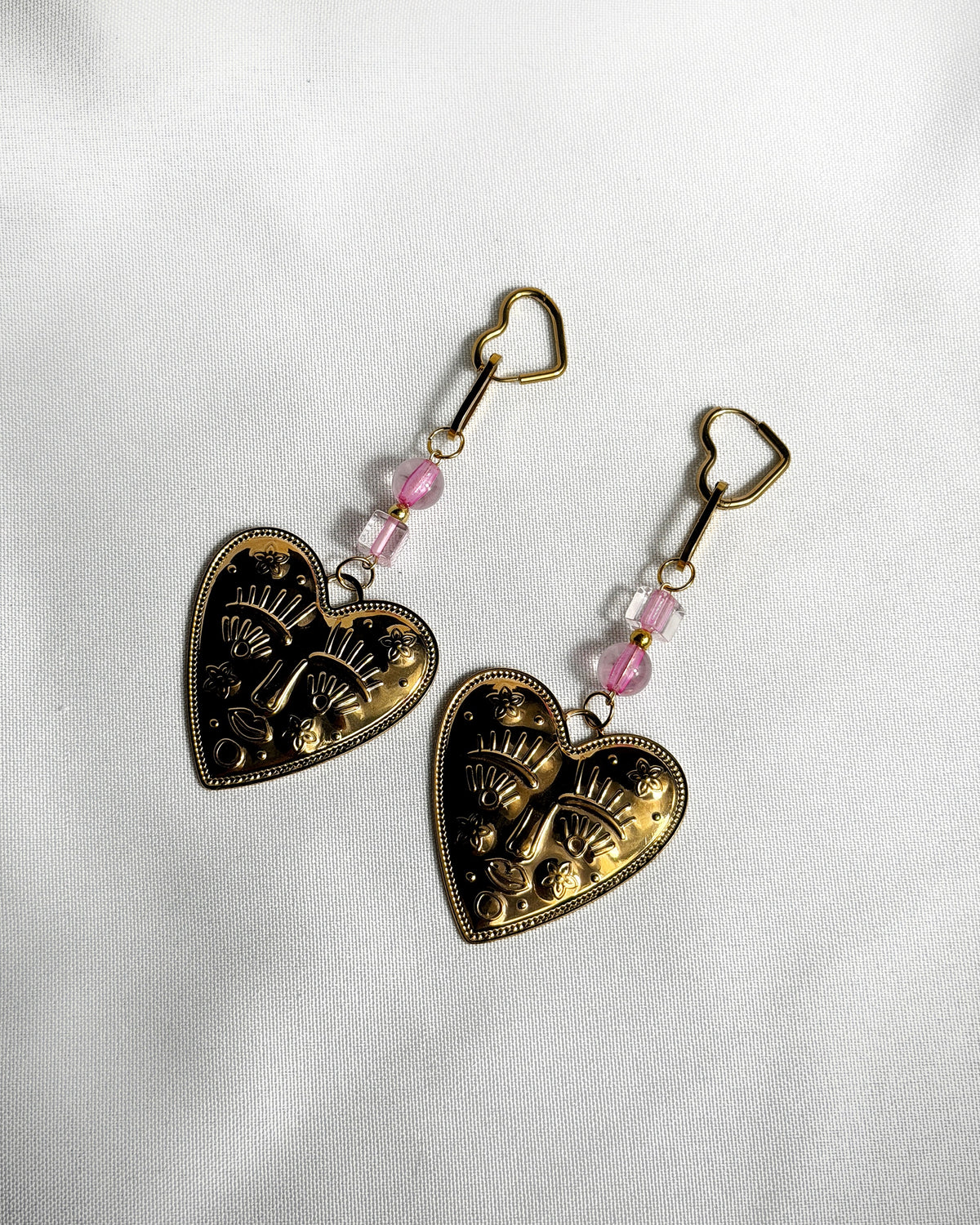Paire de boucles d’oreilles doré