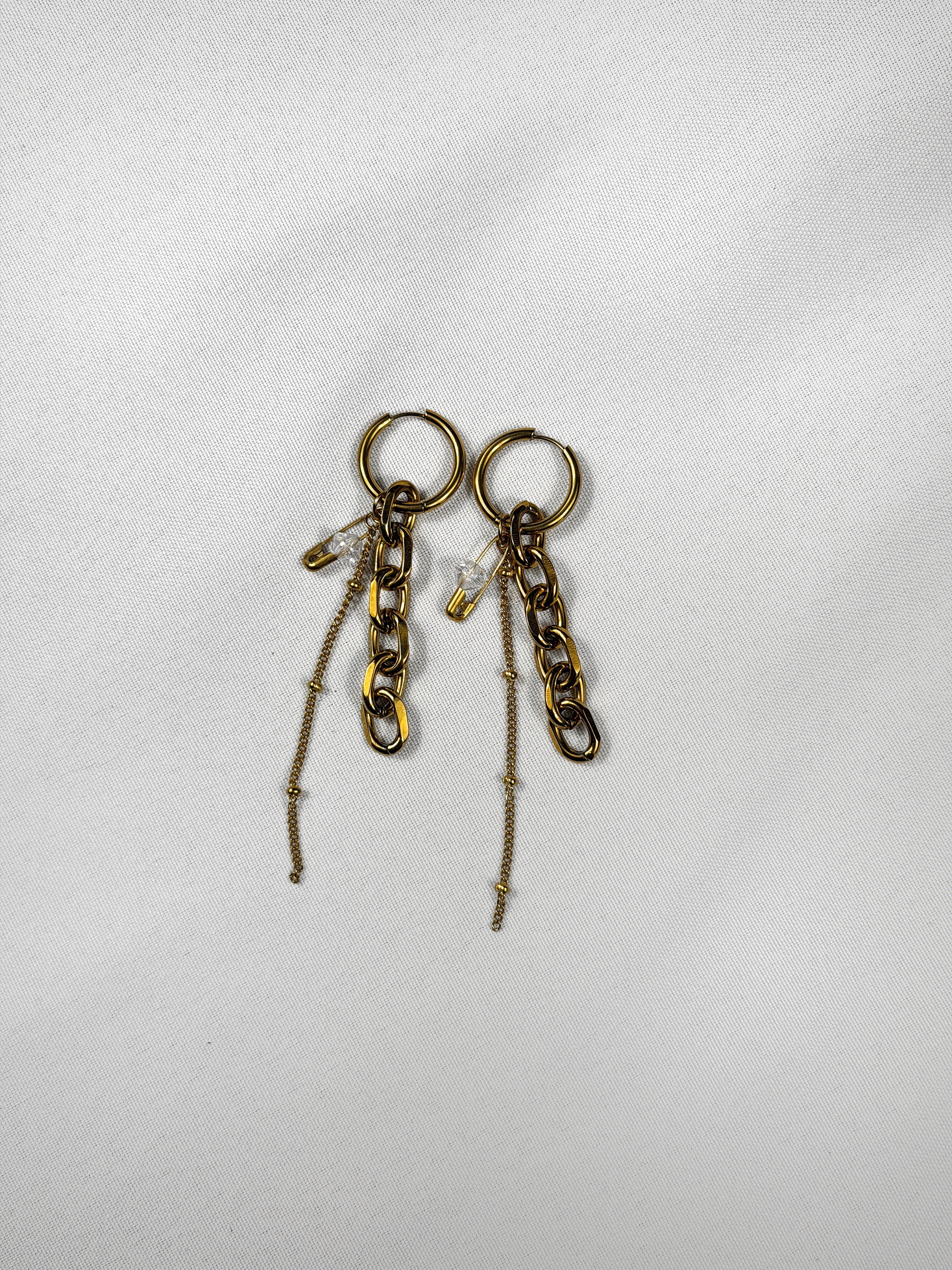 Paire de boucles d’oreilles doré