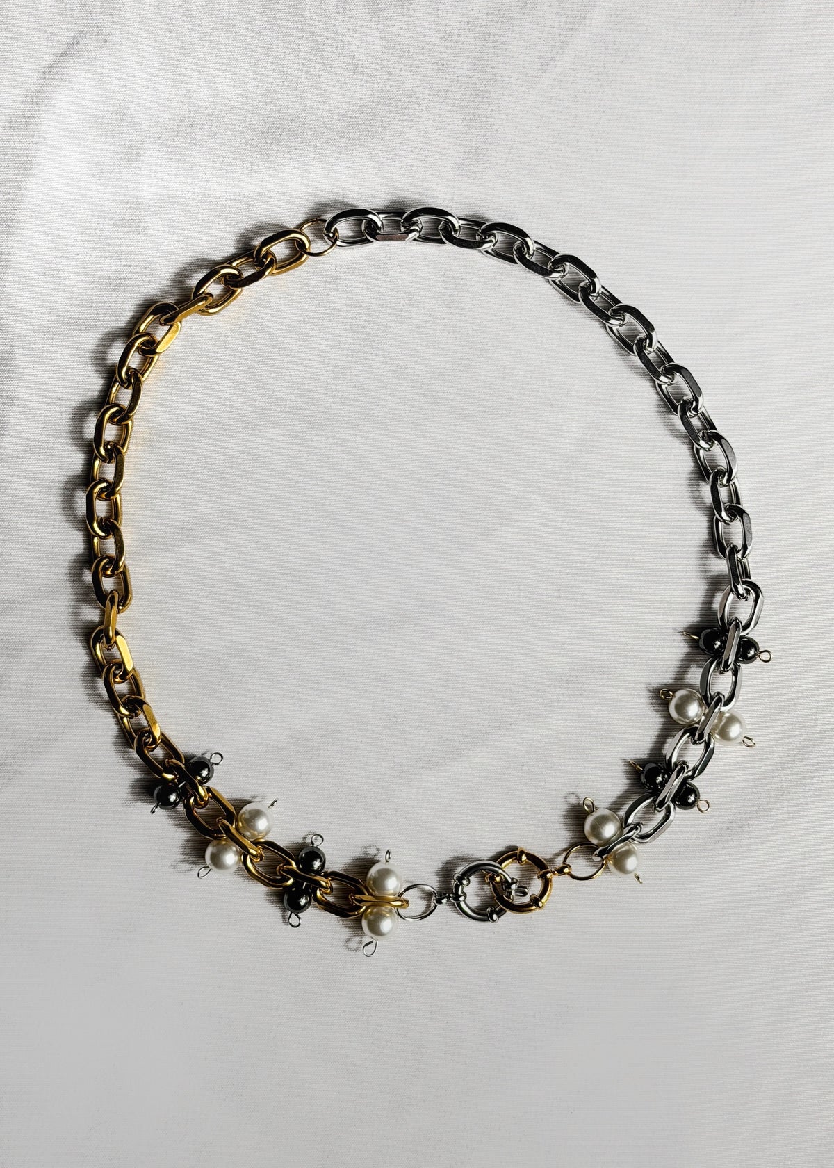 Collier mix doré & argenté