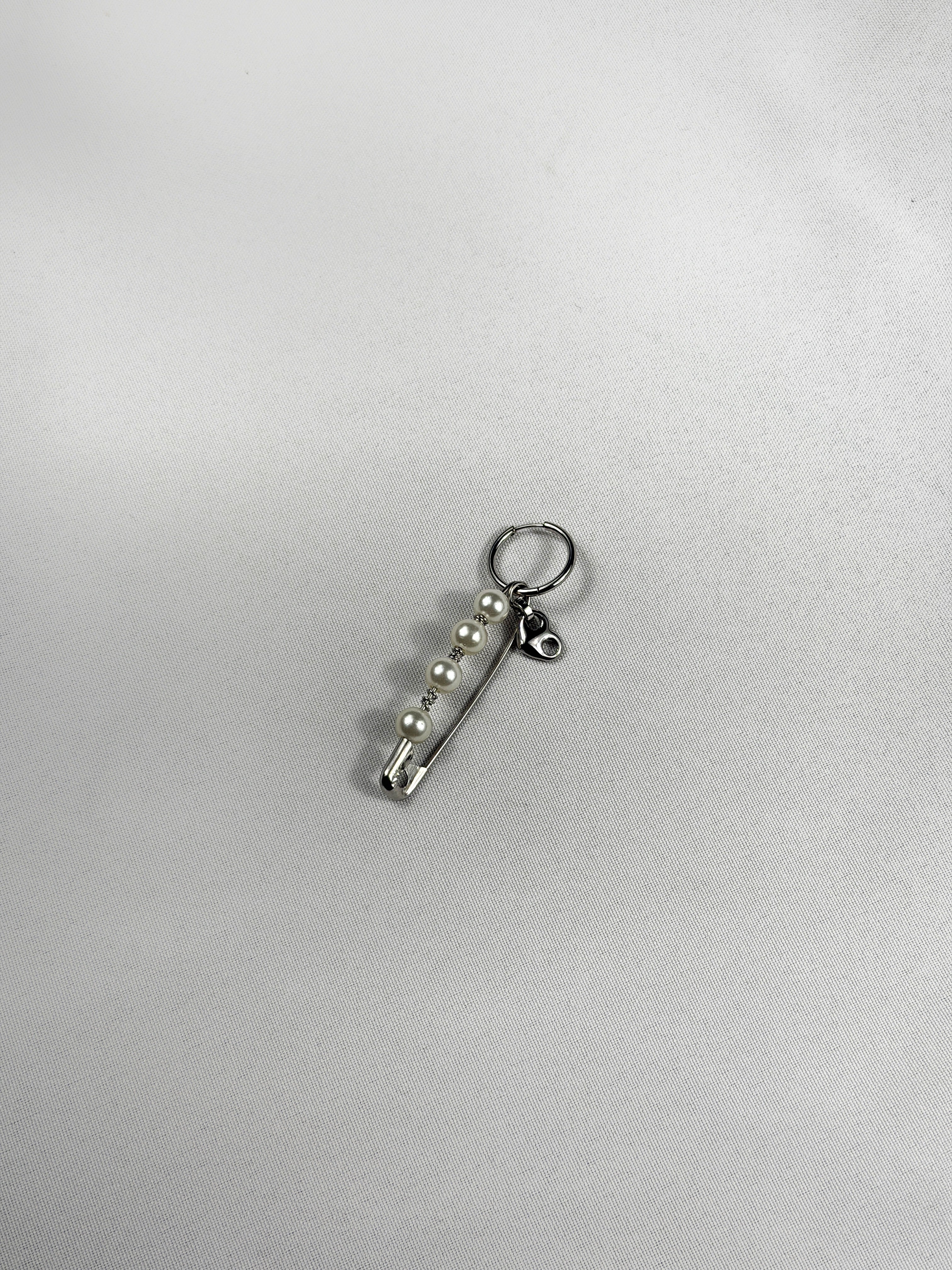 Maxi mono boucle argenté
