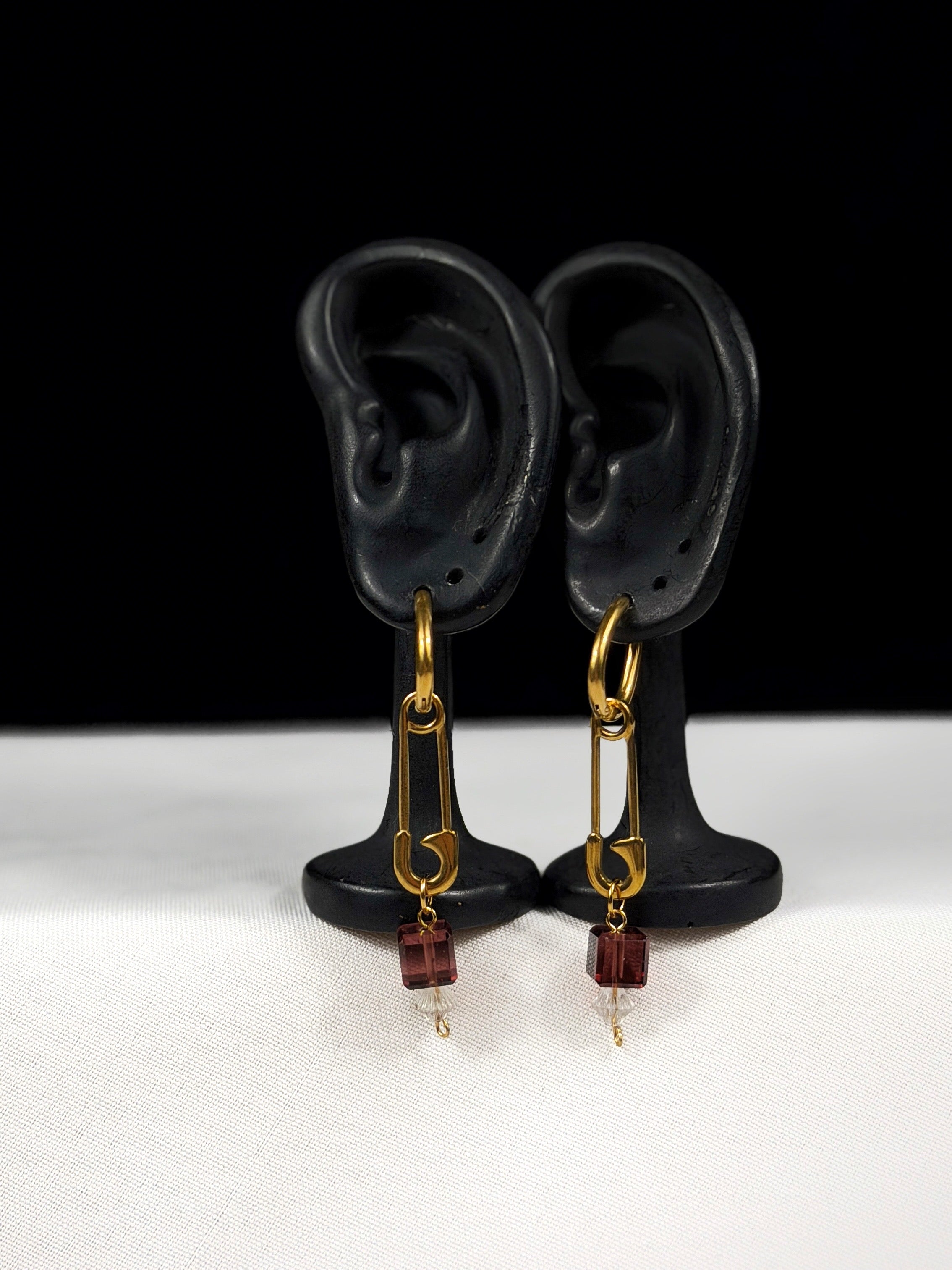 Paire de boucles d’oreilles doré
