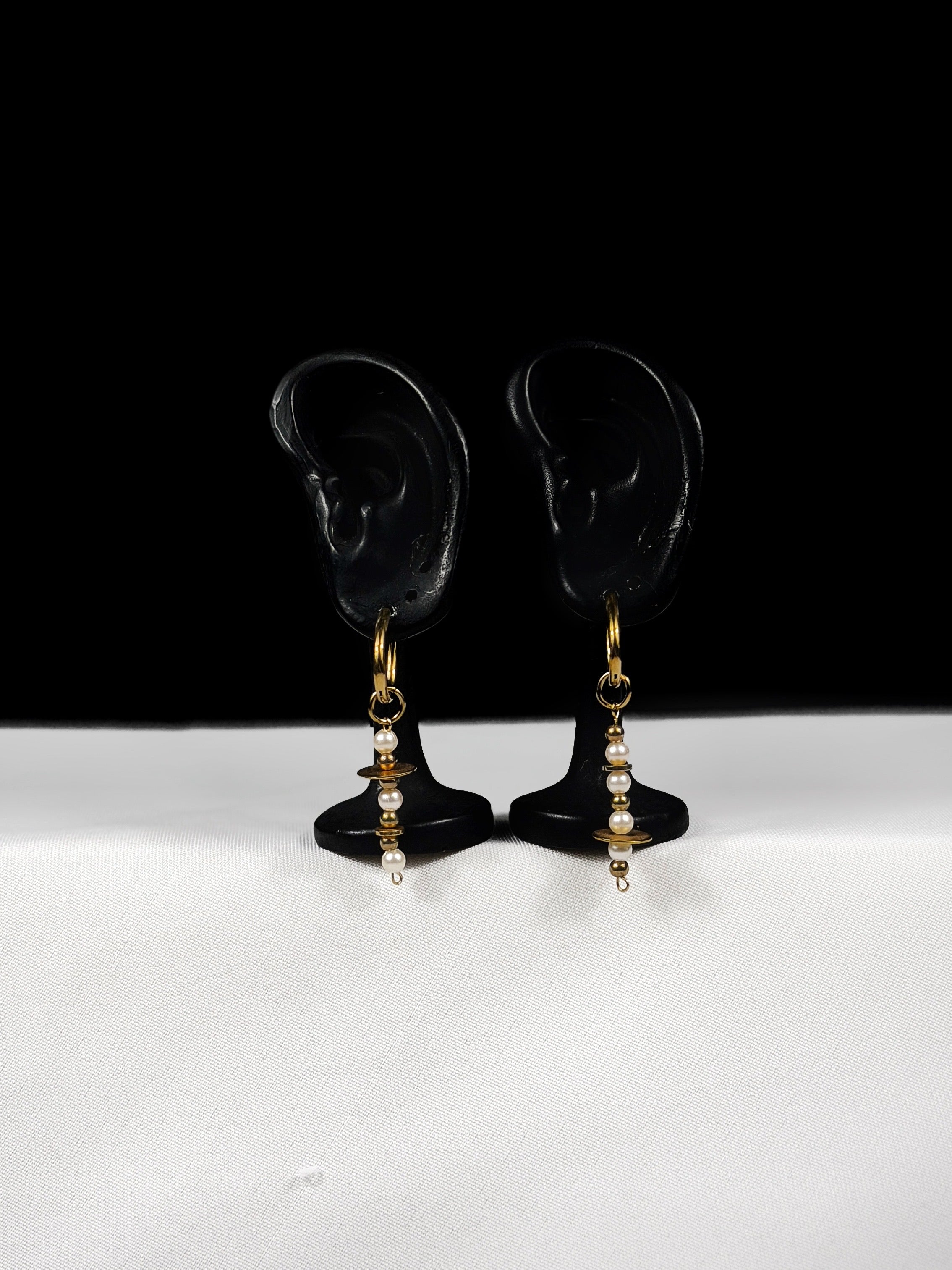 Paire de boucles d’oreilles doré