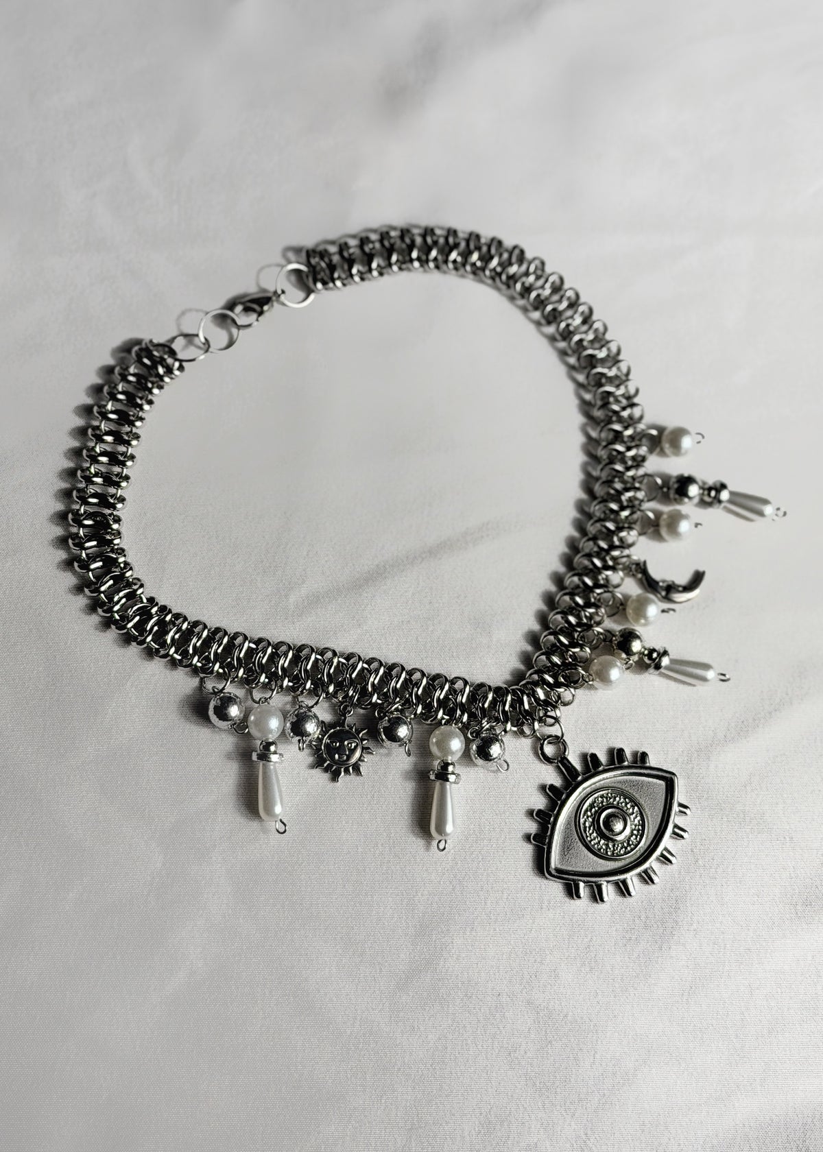 Choker argenté