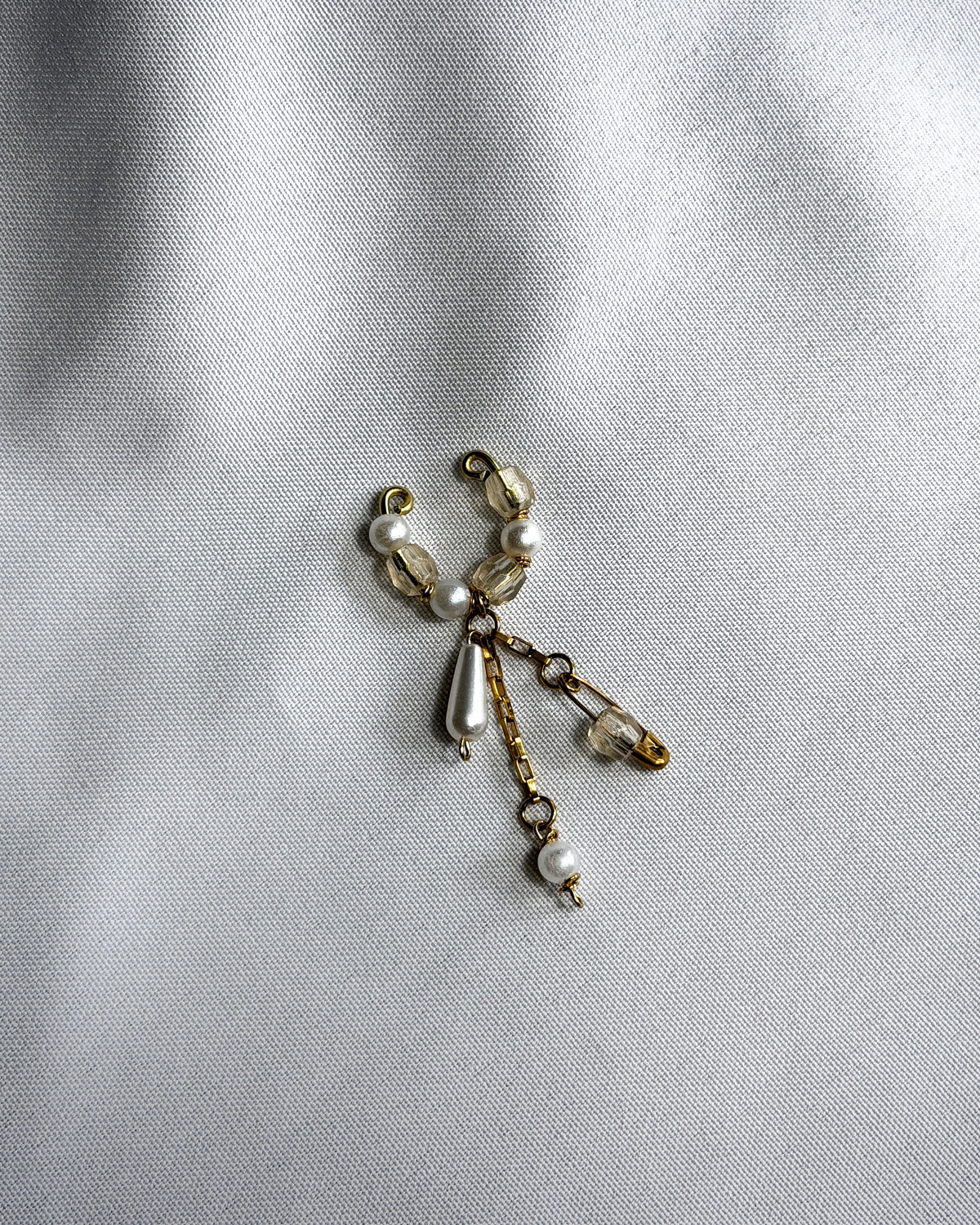 Earcuff perles dorés