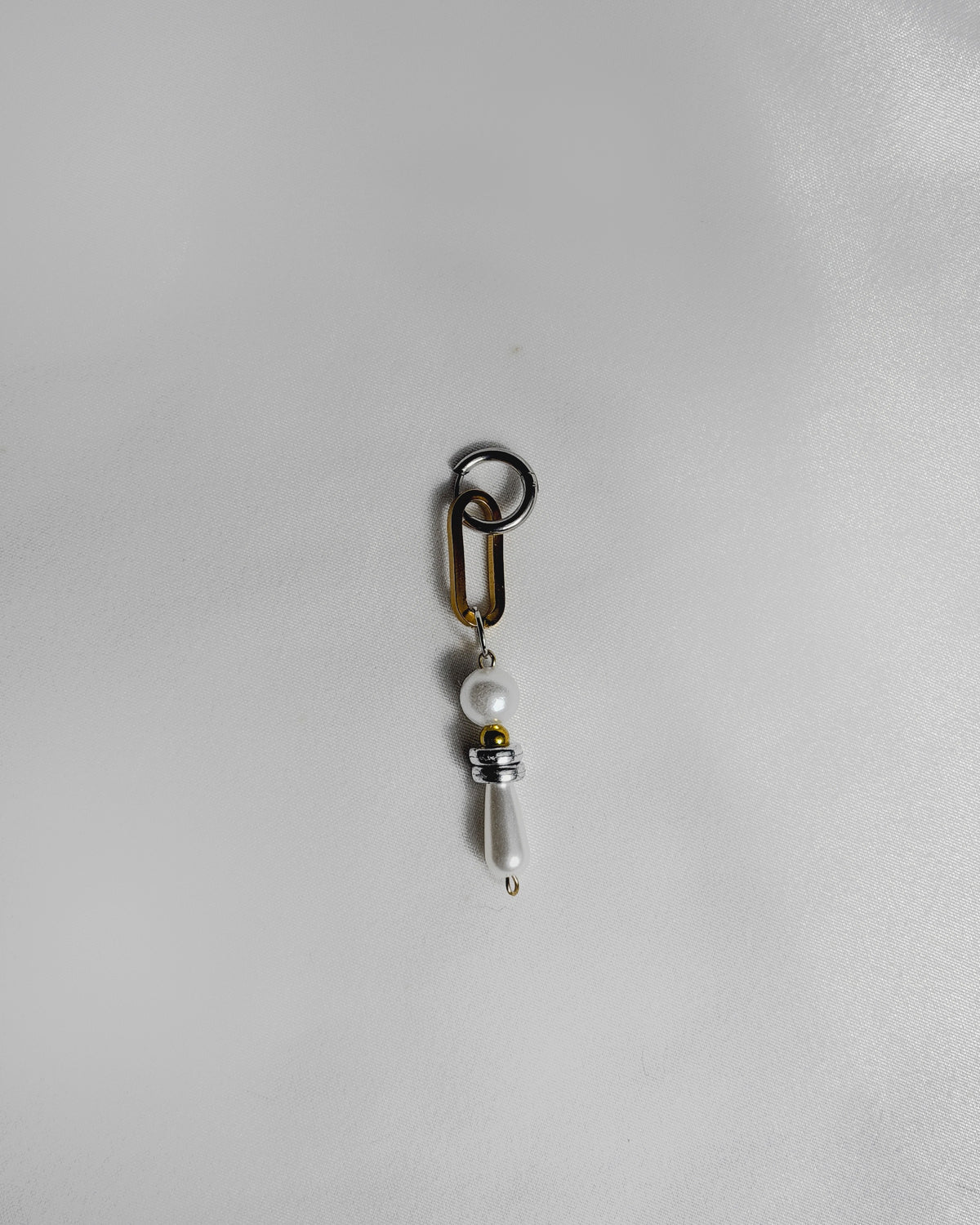 Mini mono boucle mix doré & argenté