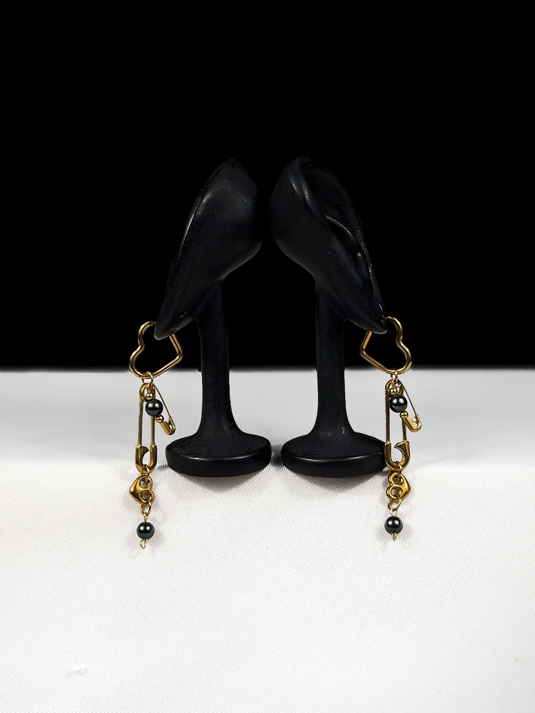 Paire de boucles d’oreilles doré