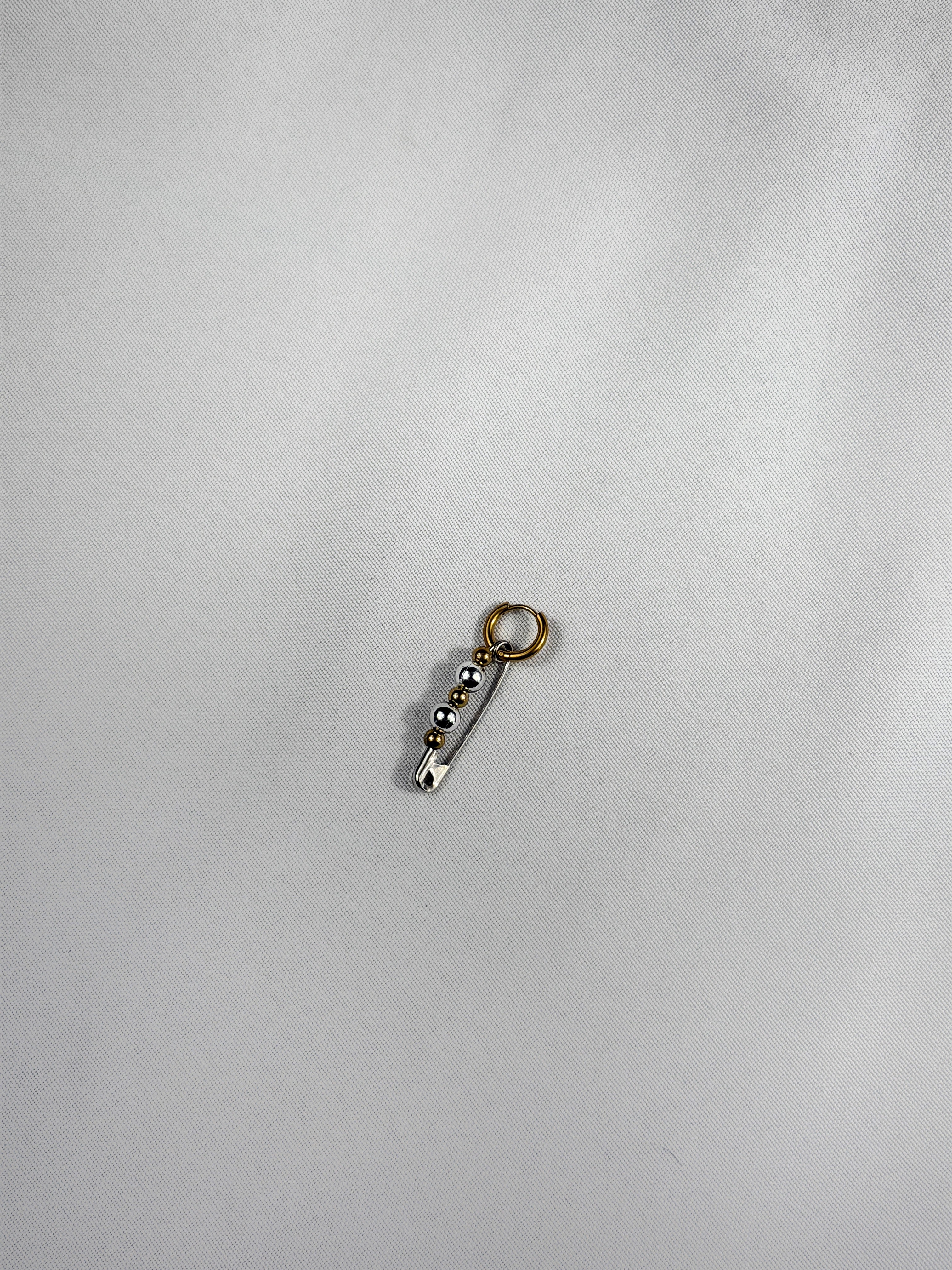 Mini mono boucle mix doré & argenté