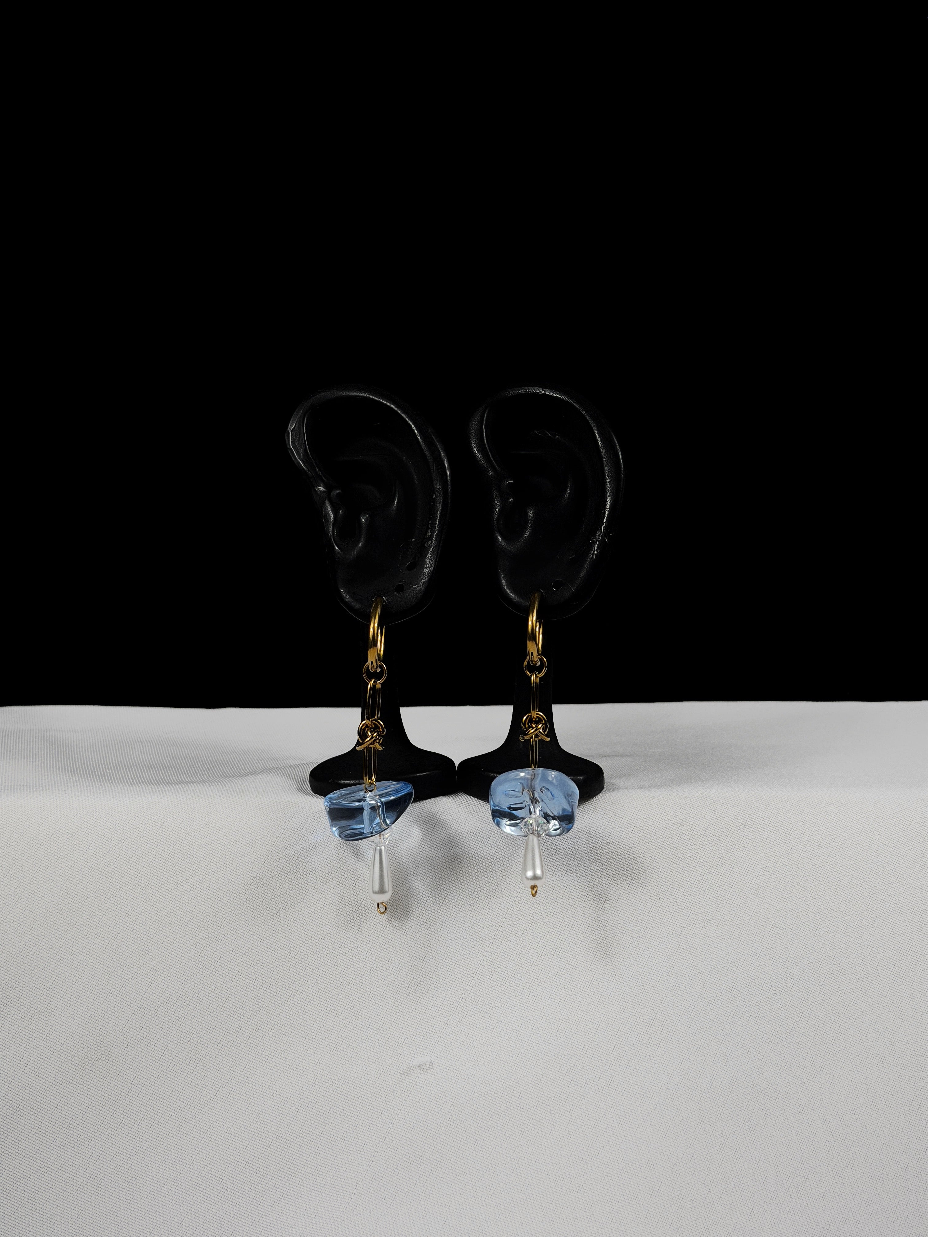 Paire de boucles d’oreilles doré