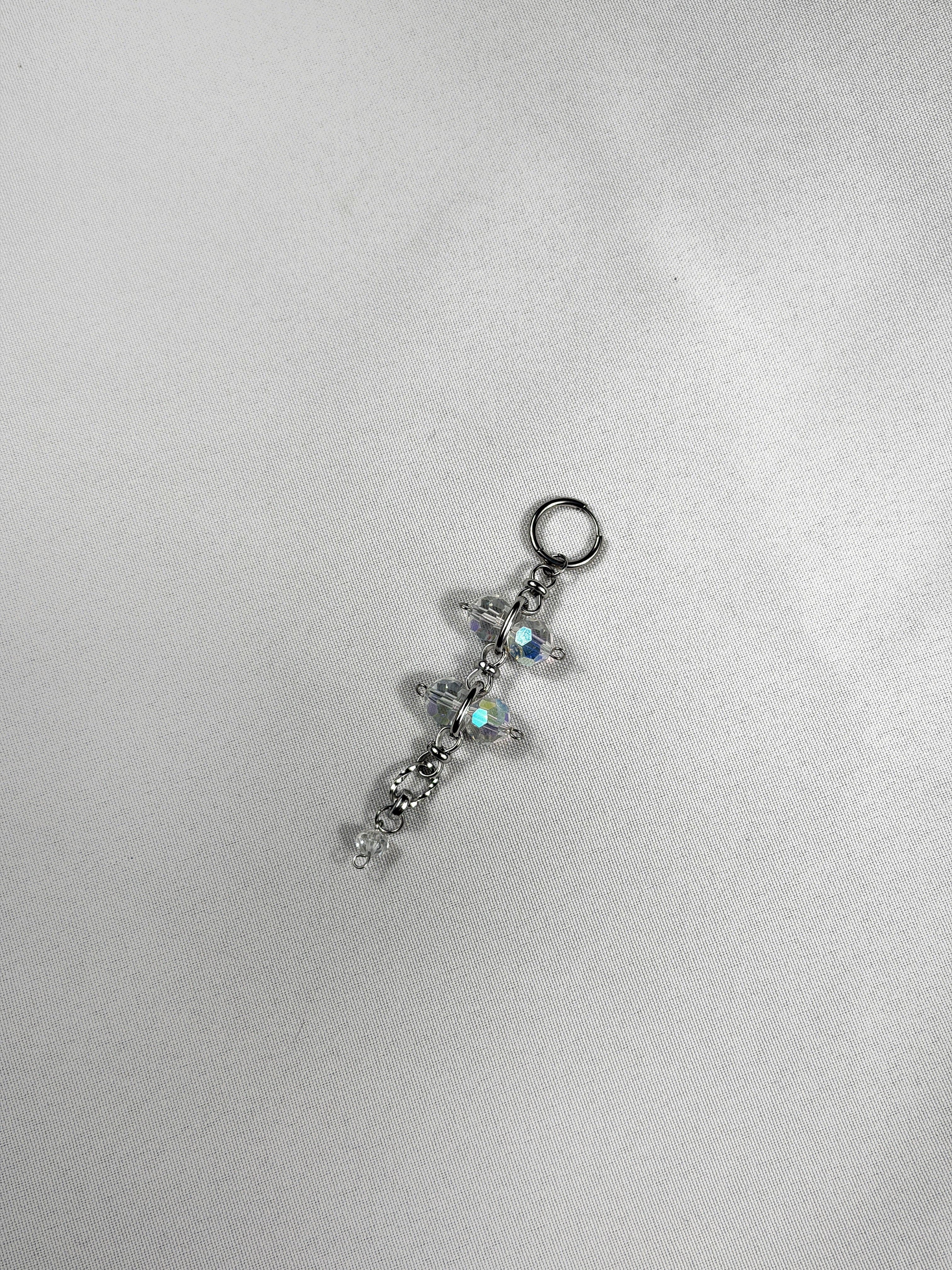 Maxi mono boucle argenté