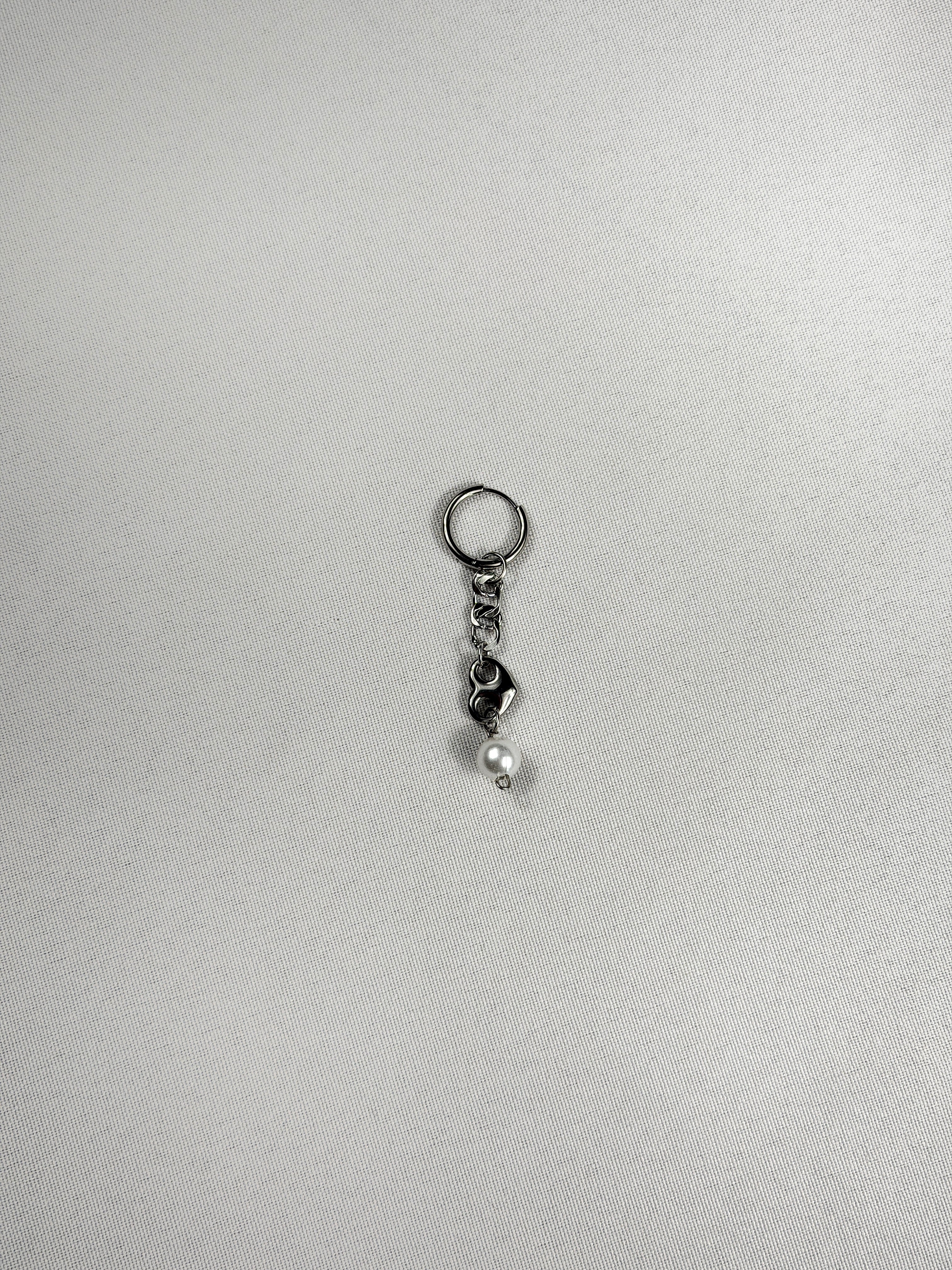 Mini mono boucle argenté