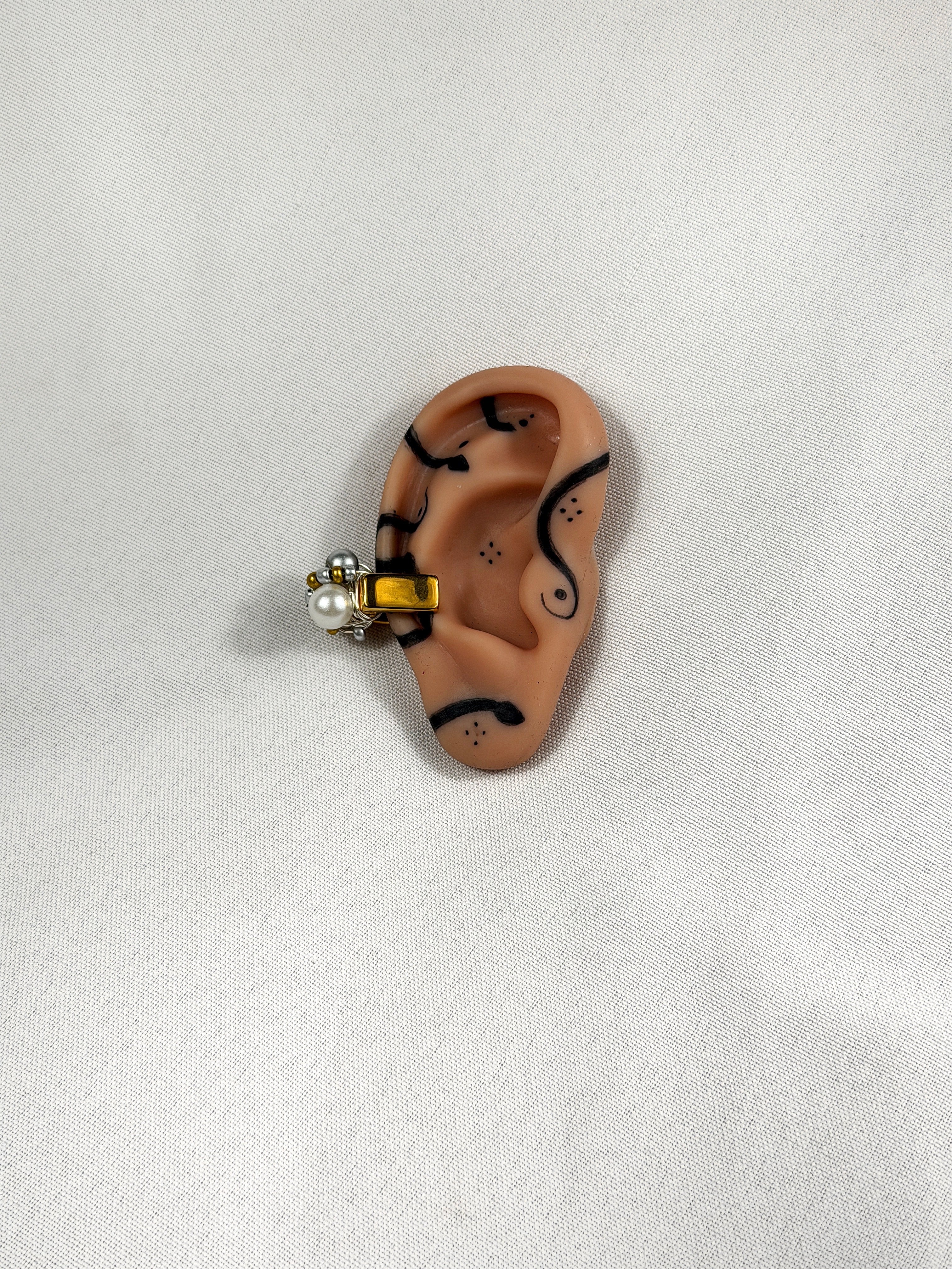 Earcuff mix doré & argenté
