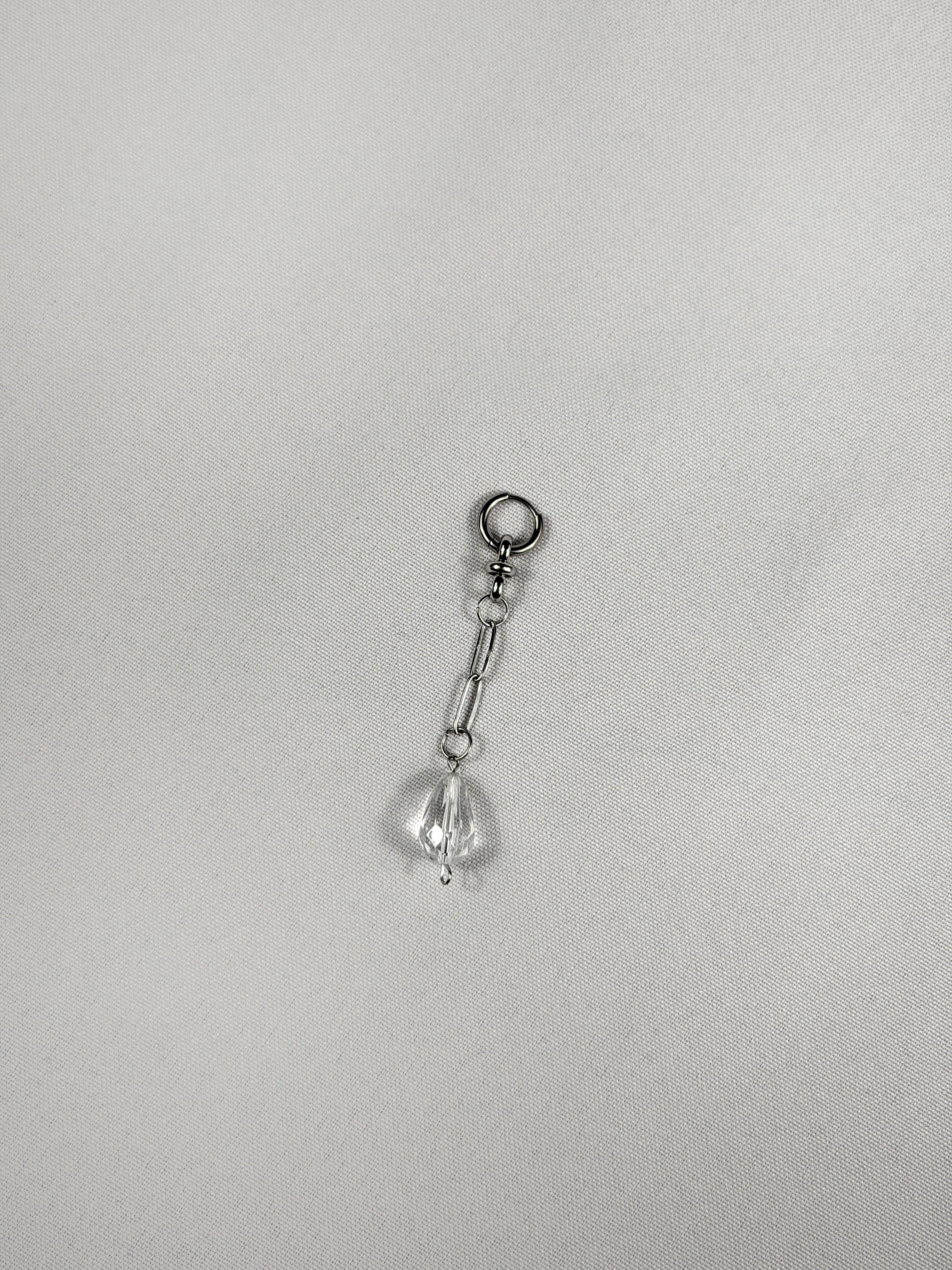 Mini mono boucle argenté