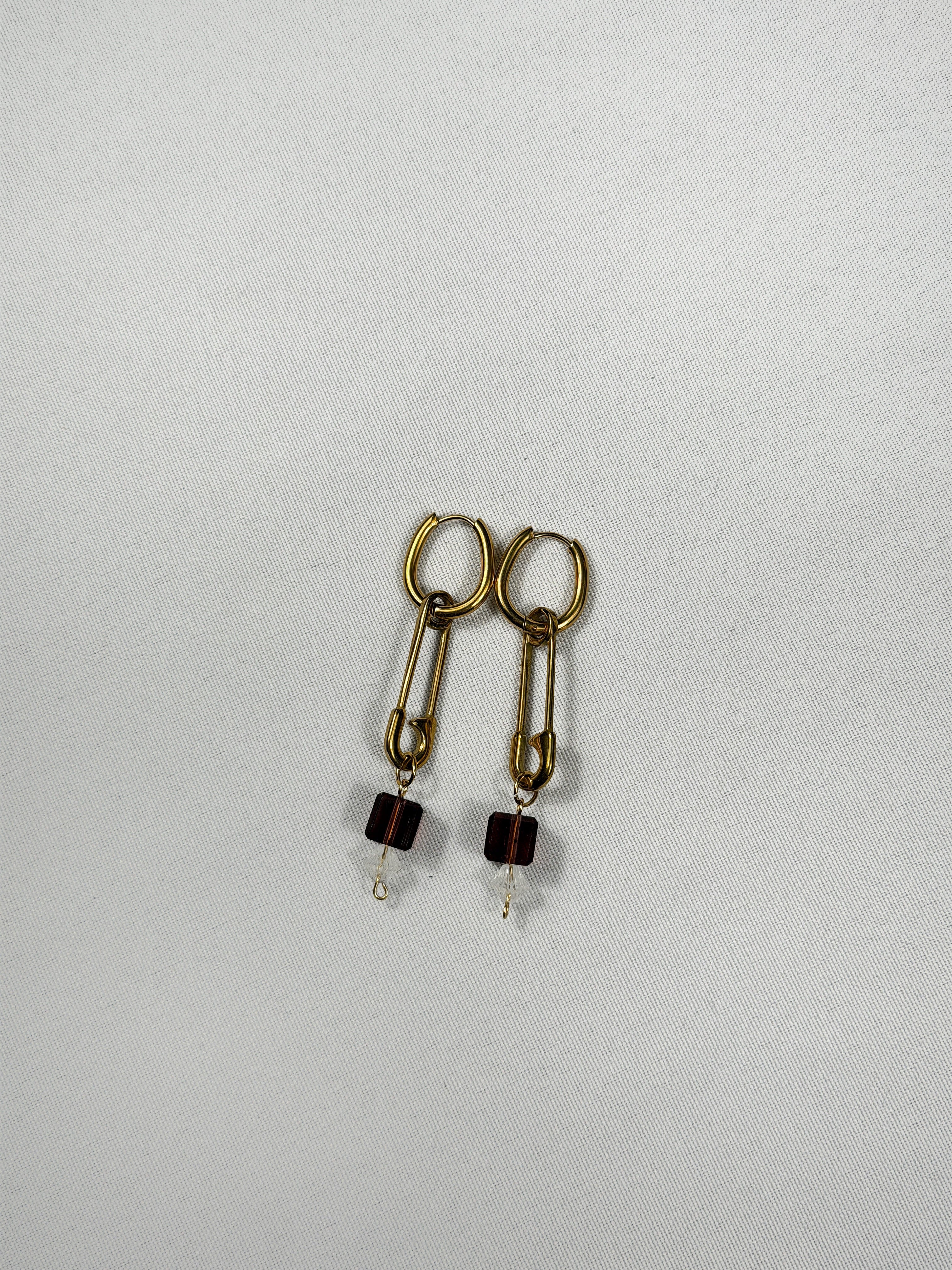 Paire de boucles d’oreilles doré