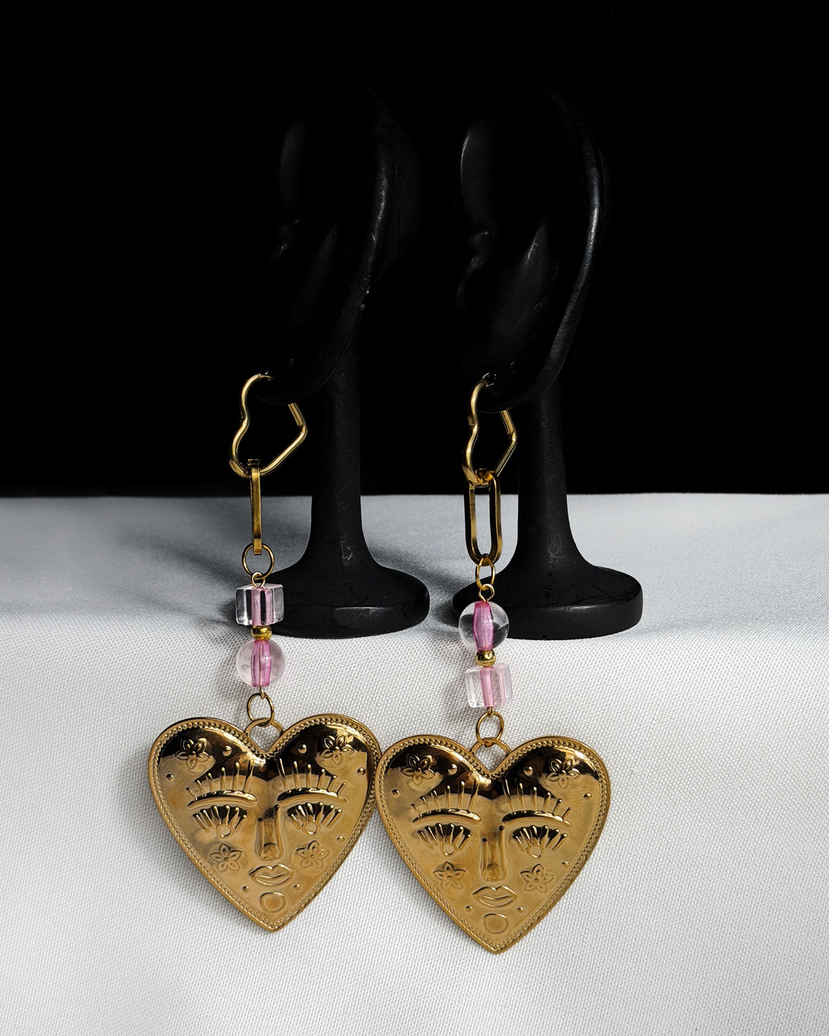 Paire de boucles d’oreilles doré
