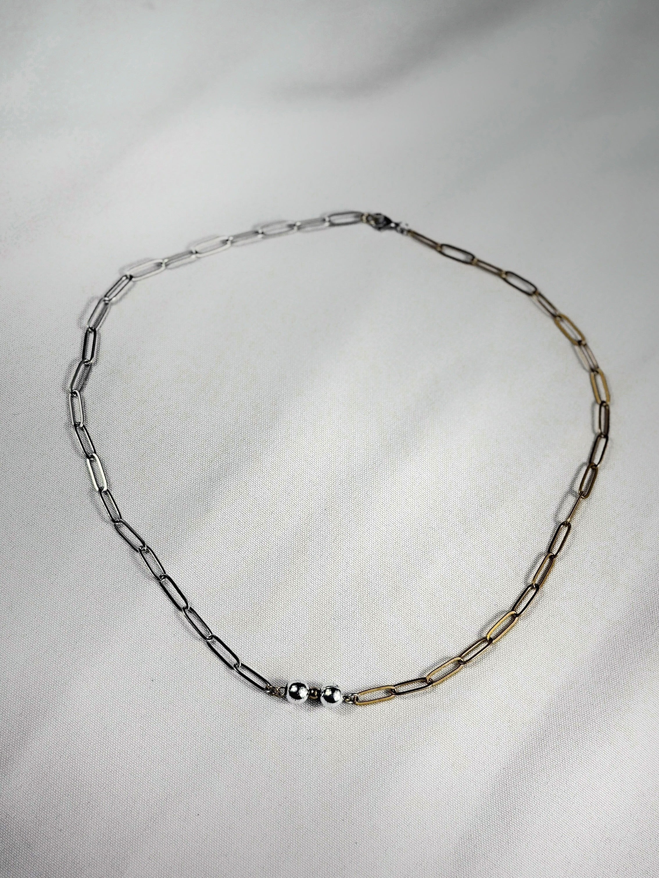 Collier mix doré & argenté