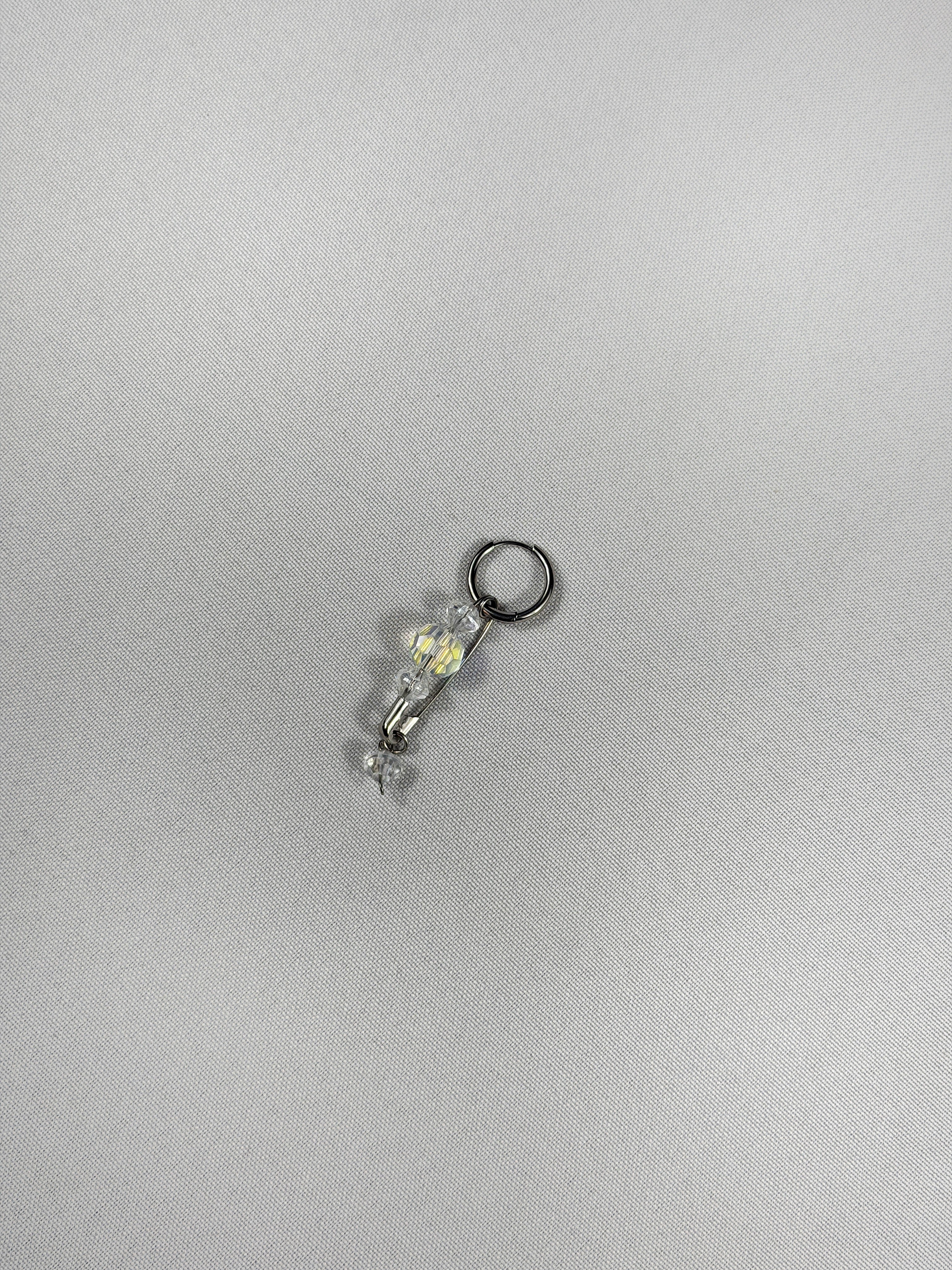 Mini mono boucle argenté