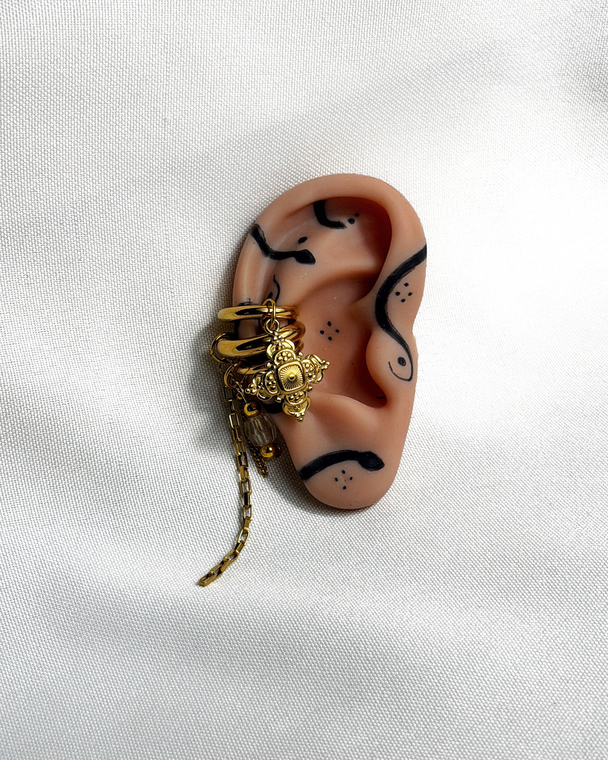 Earcuff doré