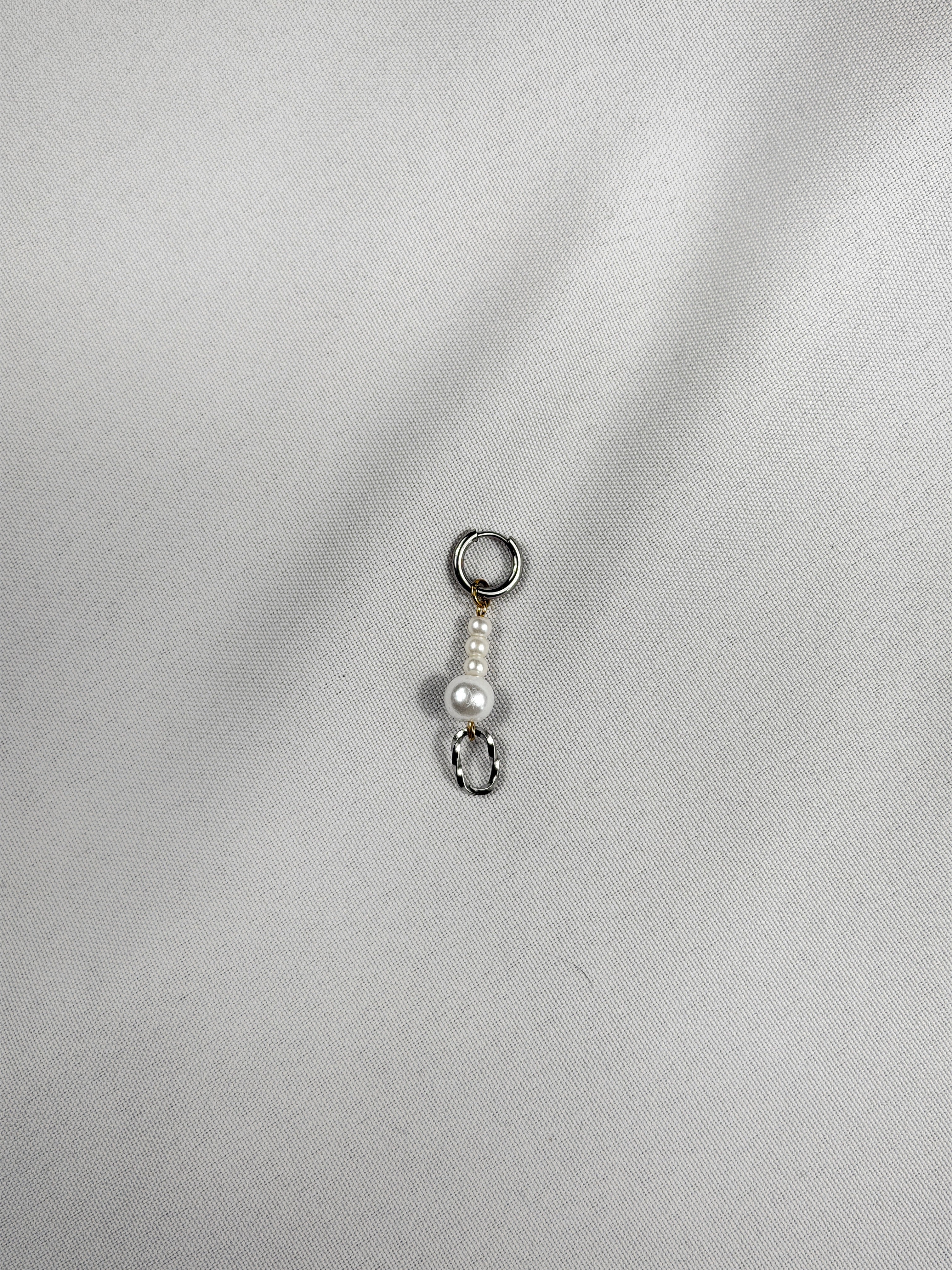 Mini mono boucle mix doré & argenté