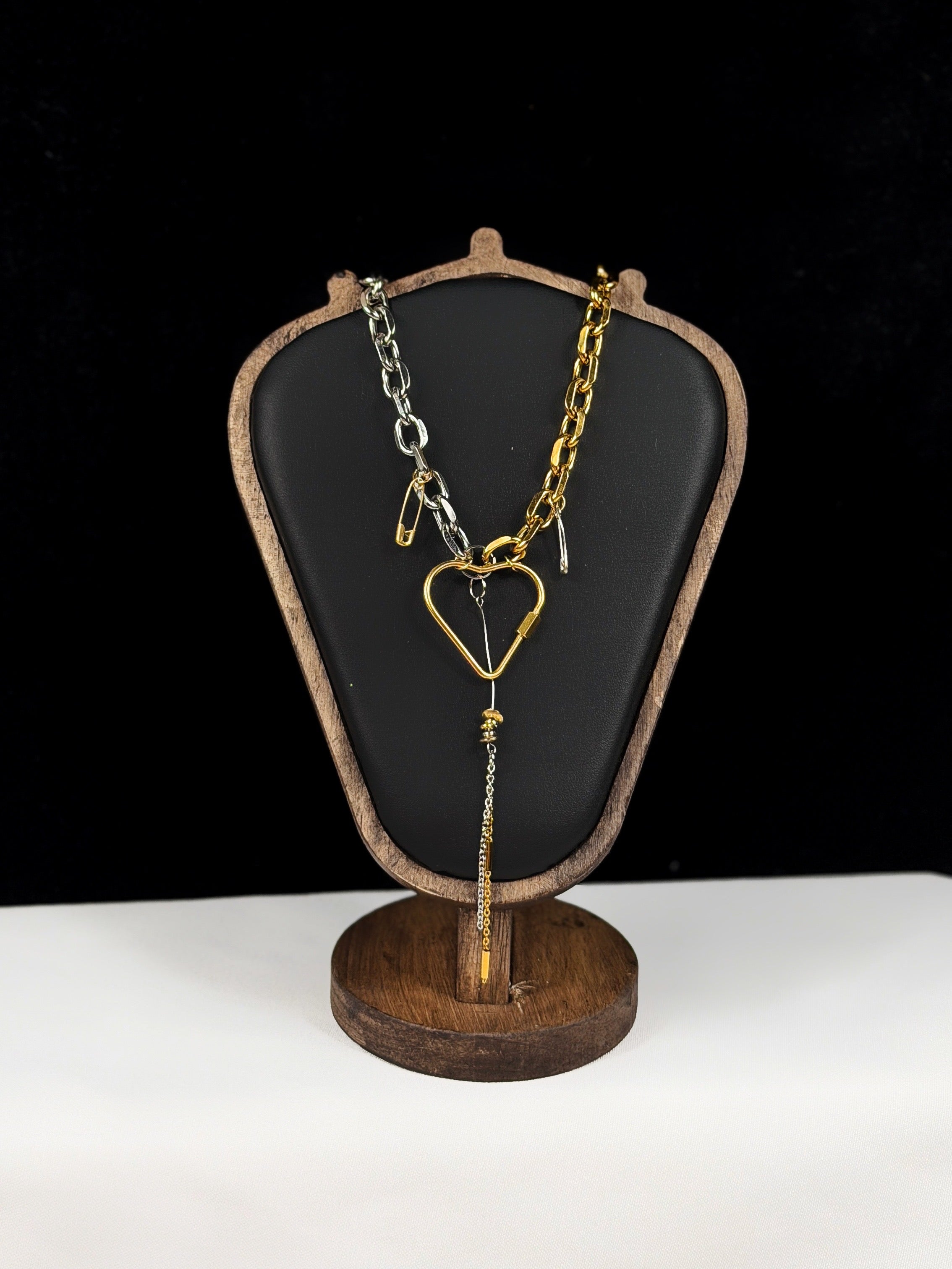 Collier mix doré & argenté