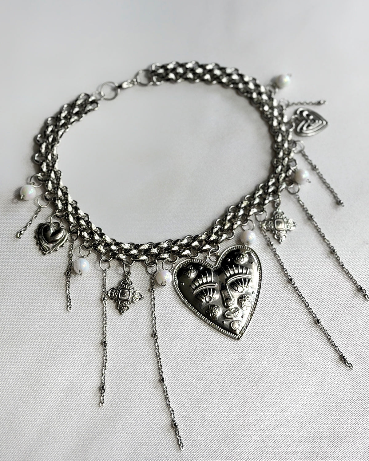 Choker argenté