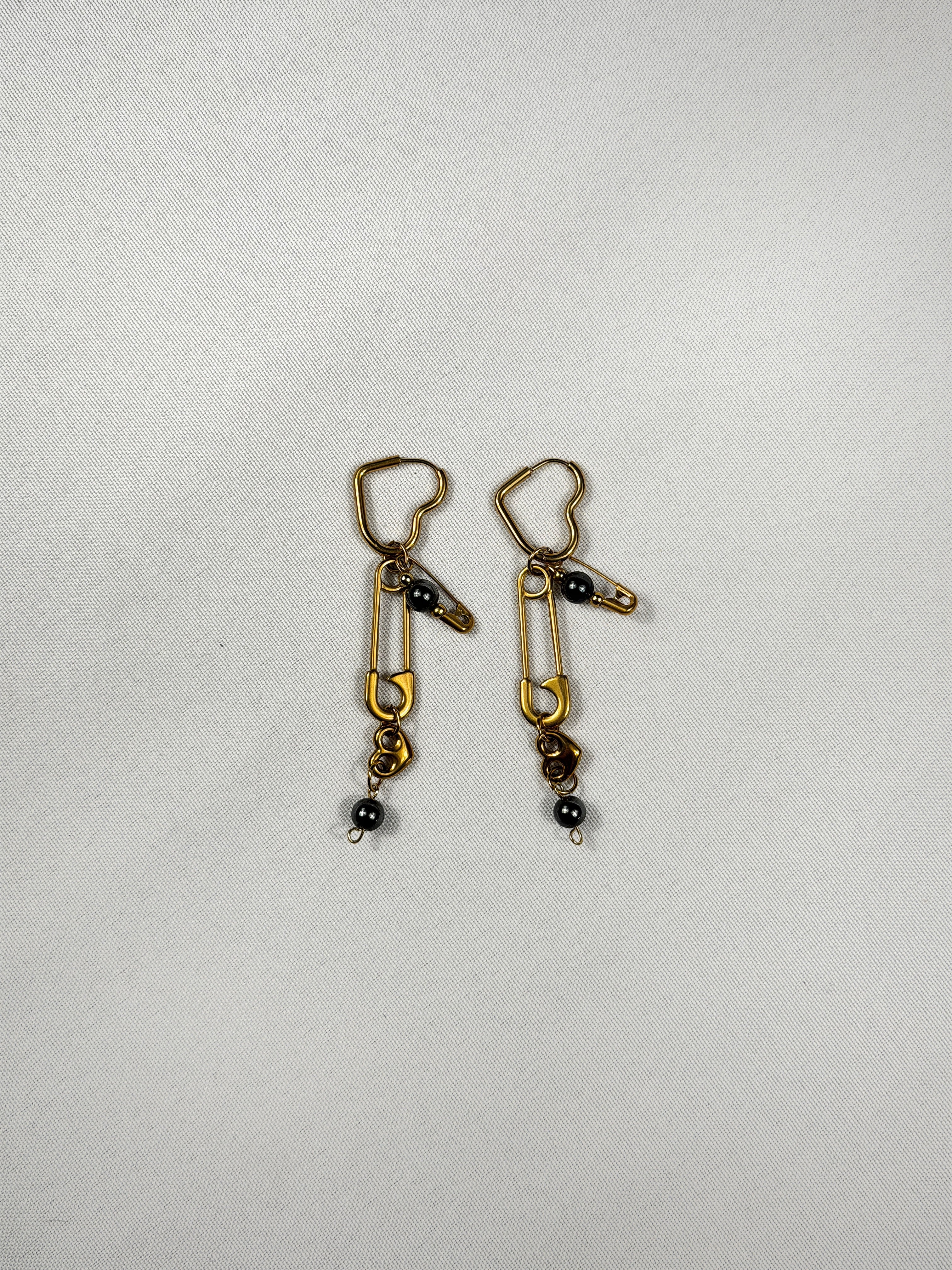 Paire de boucles d’oreilles doré
