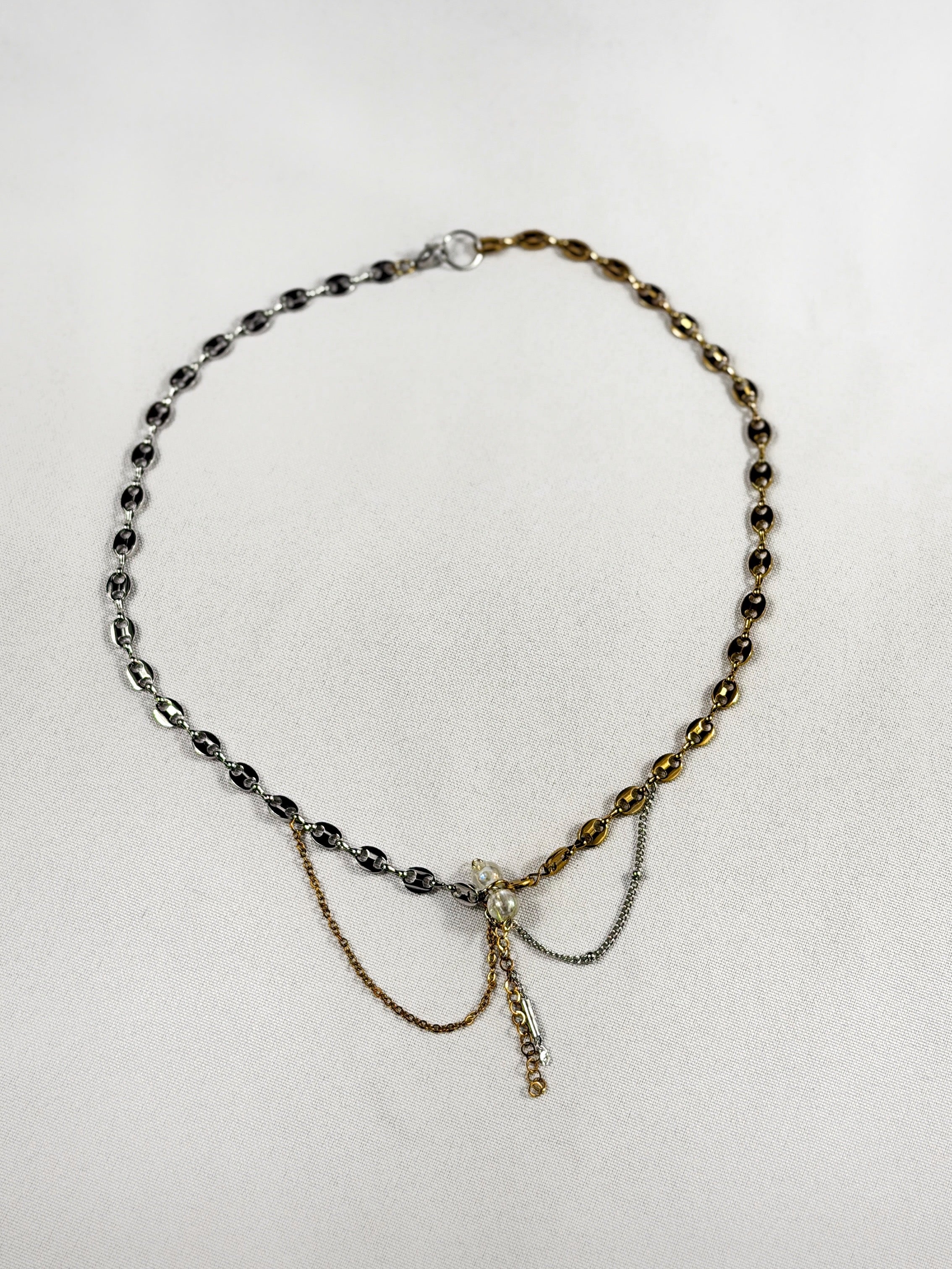 Collier mix doré et argenté
