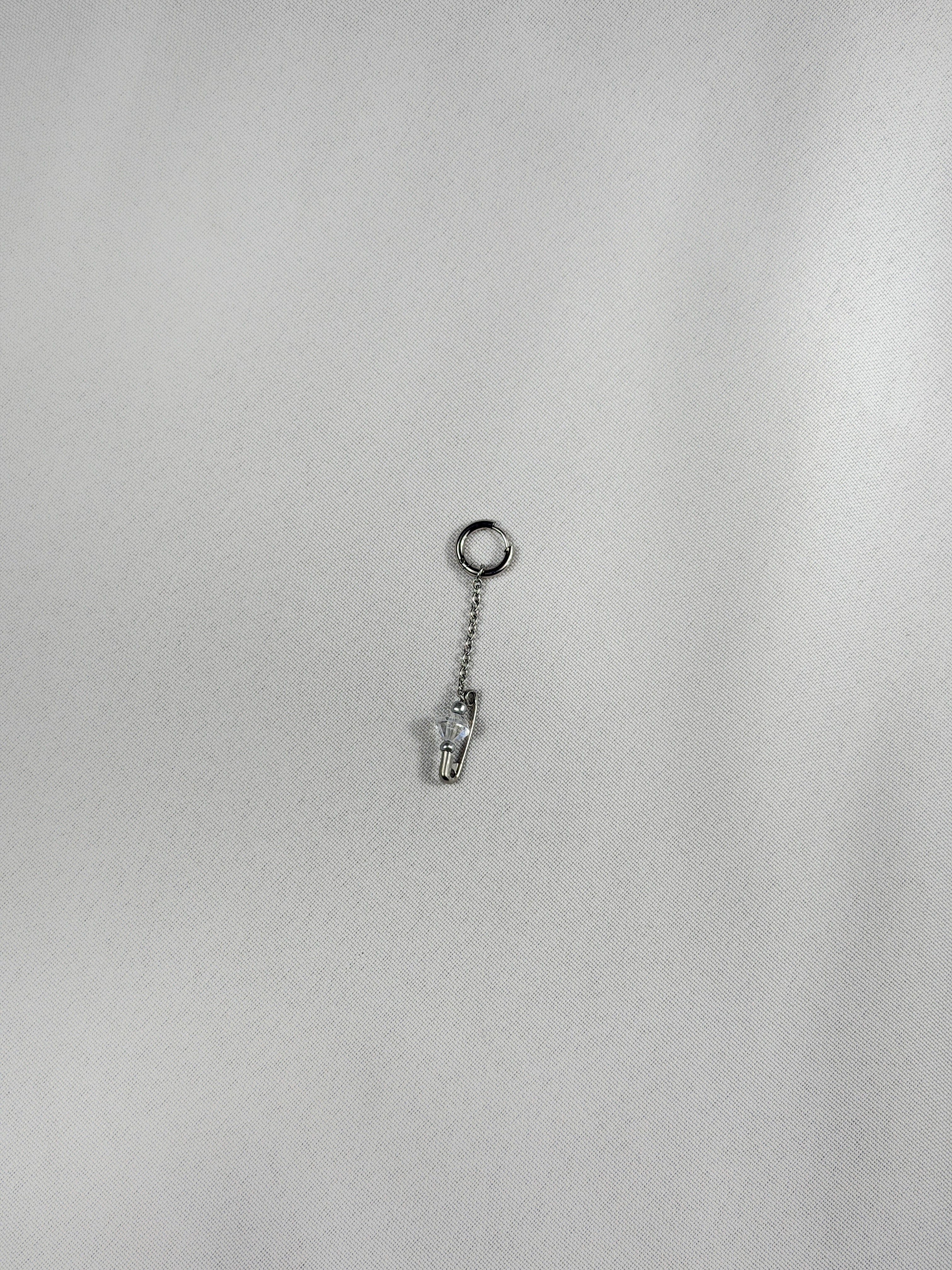 Mini mono boucle argenté