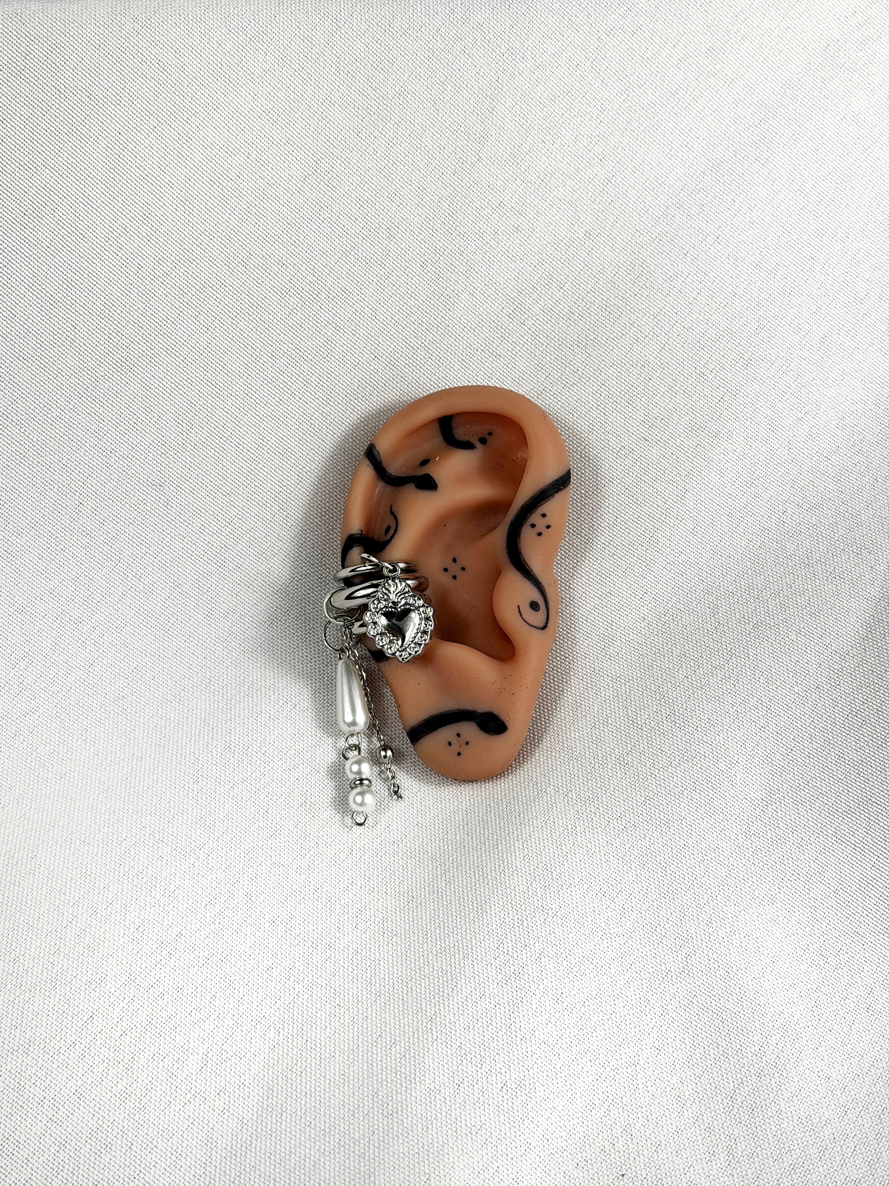 Earcuff argenté