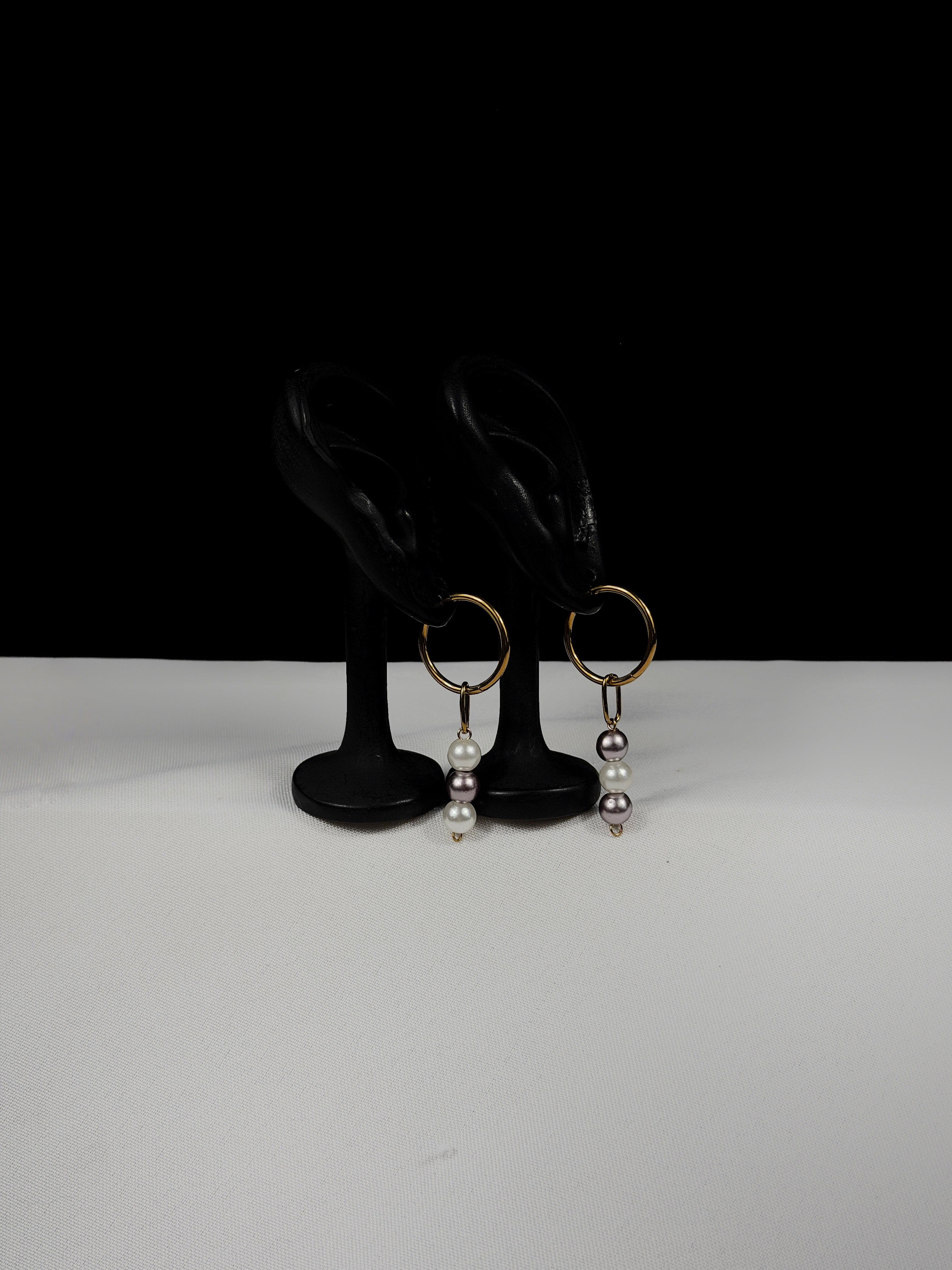 Paire de boucles d’oreilles doré