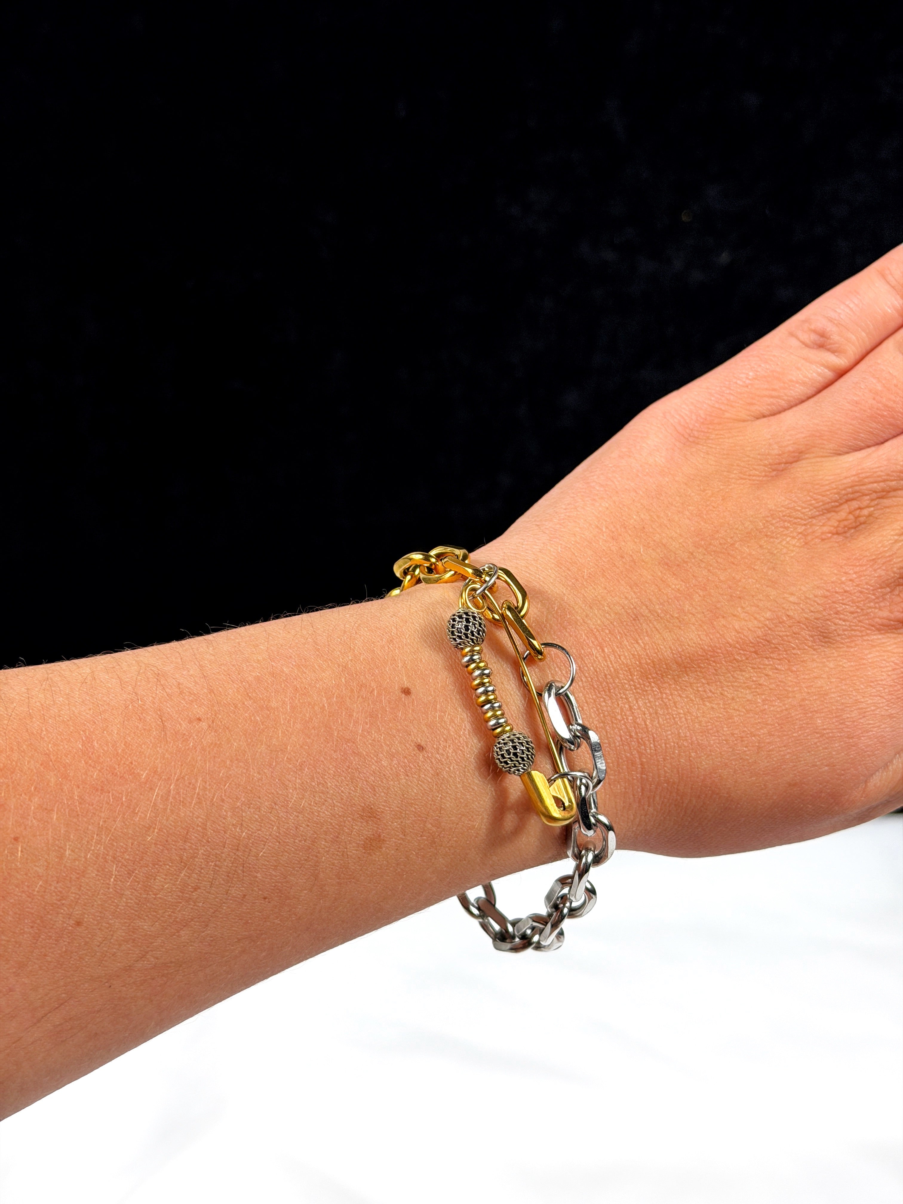 Bracelet mix doré & argenté