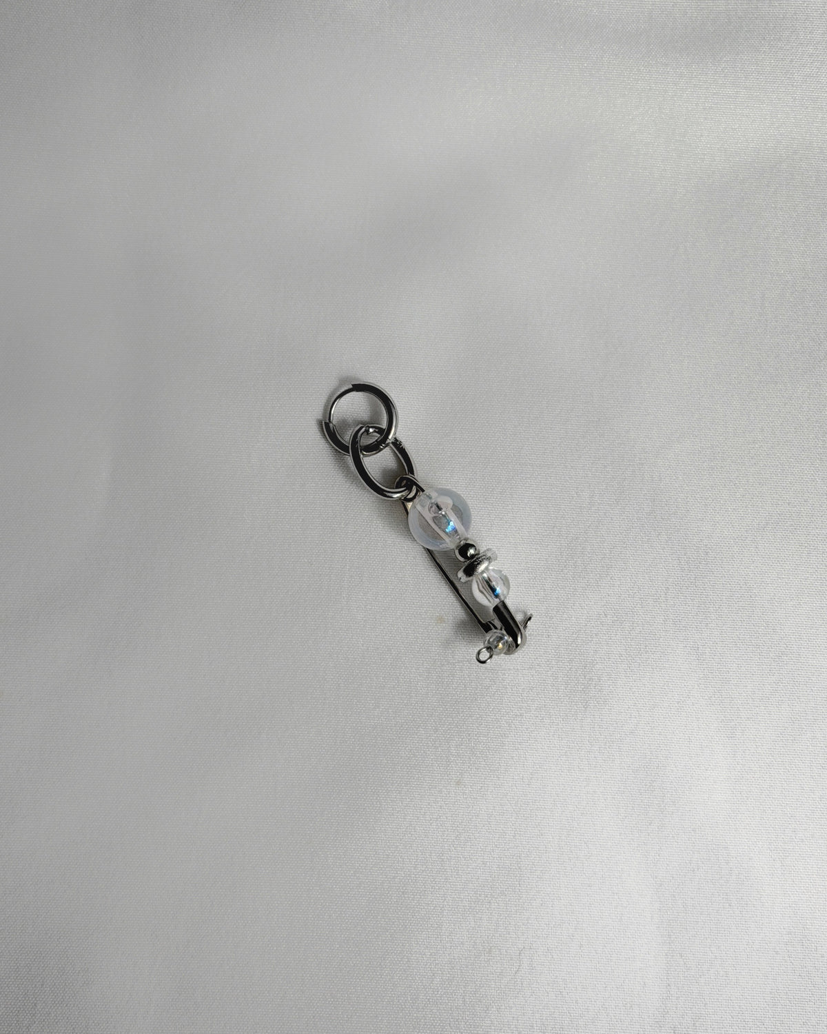 Mini mono boucle argenté