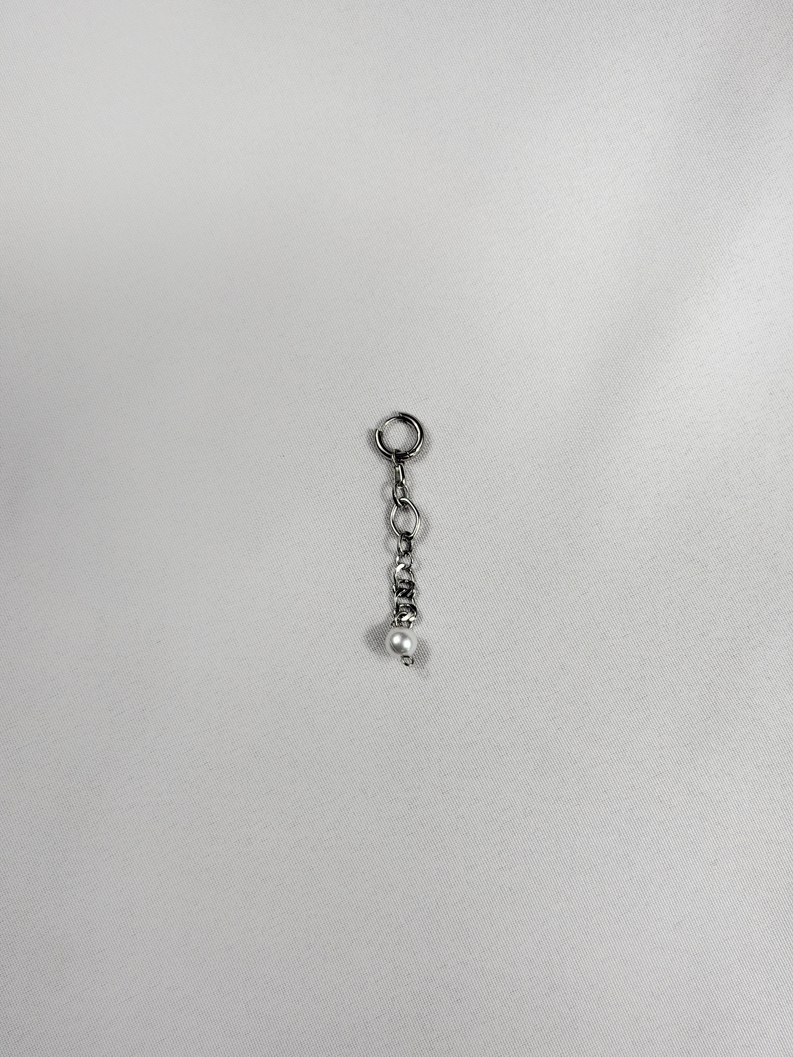 Mini mono boucle argenté
