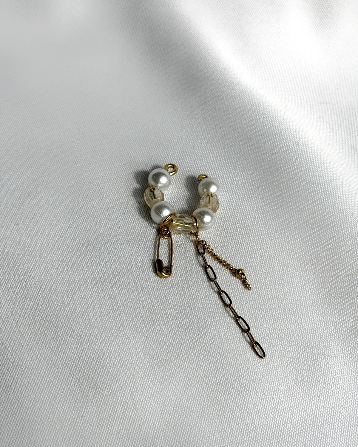 Earcuff perles dorés