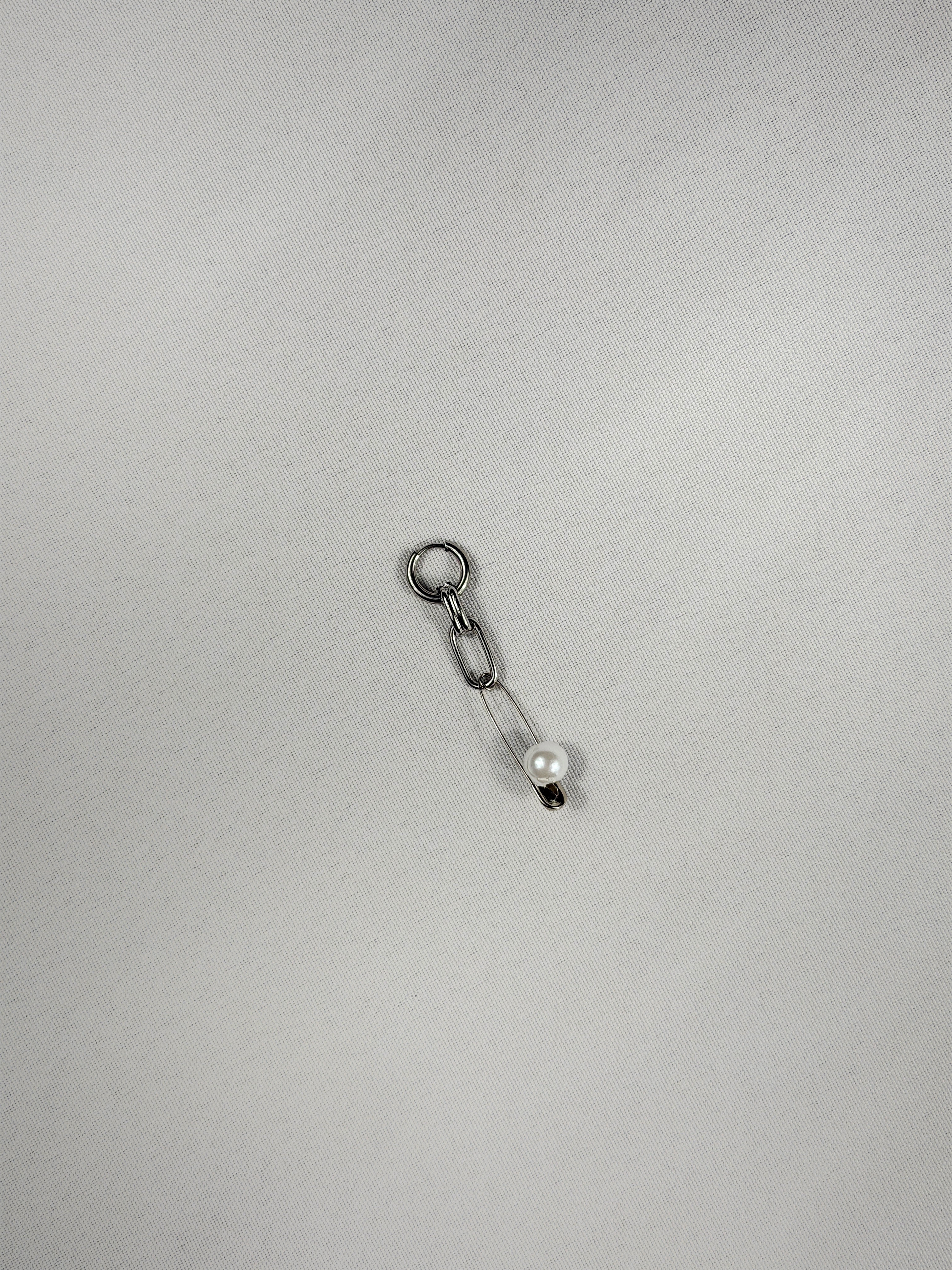 Mini mono boucle argenté