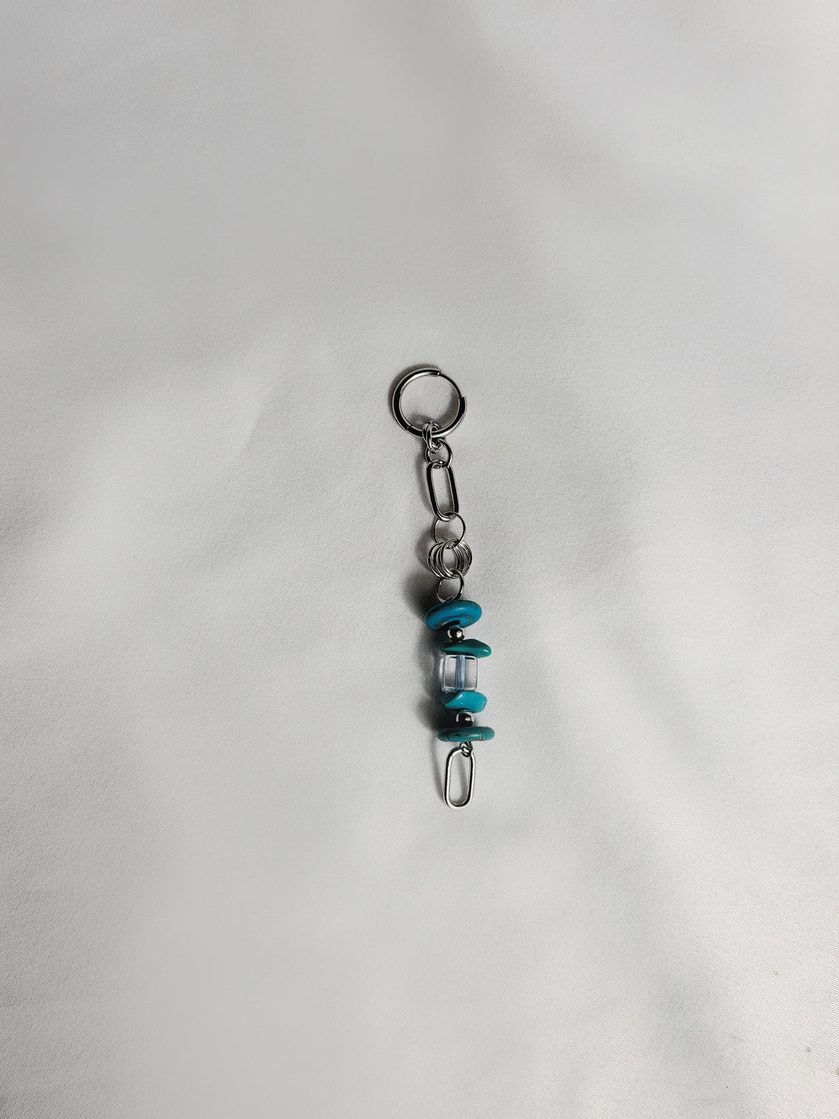 Maxi mono boucle argenté