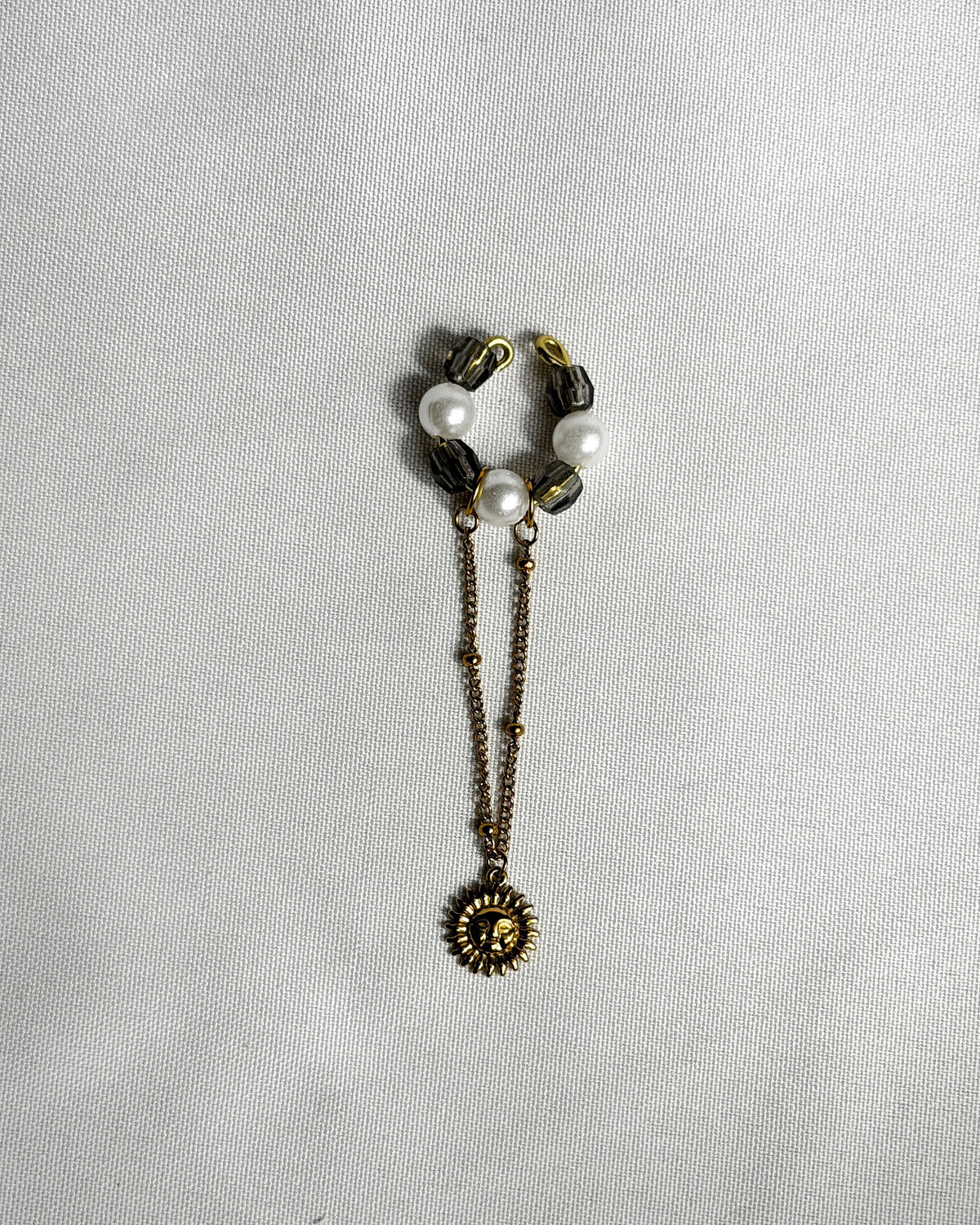 Earcuff perles doré