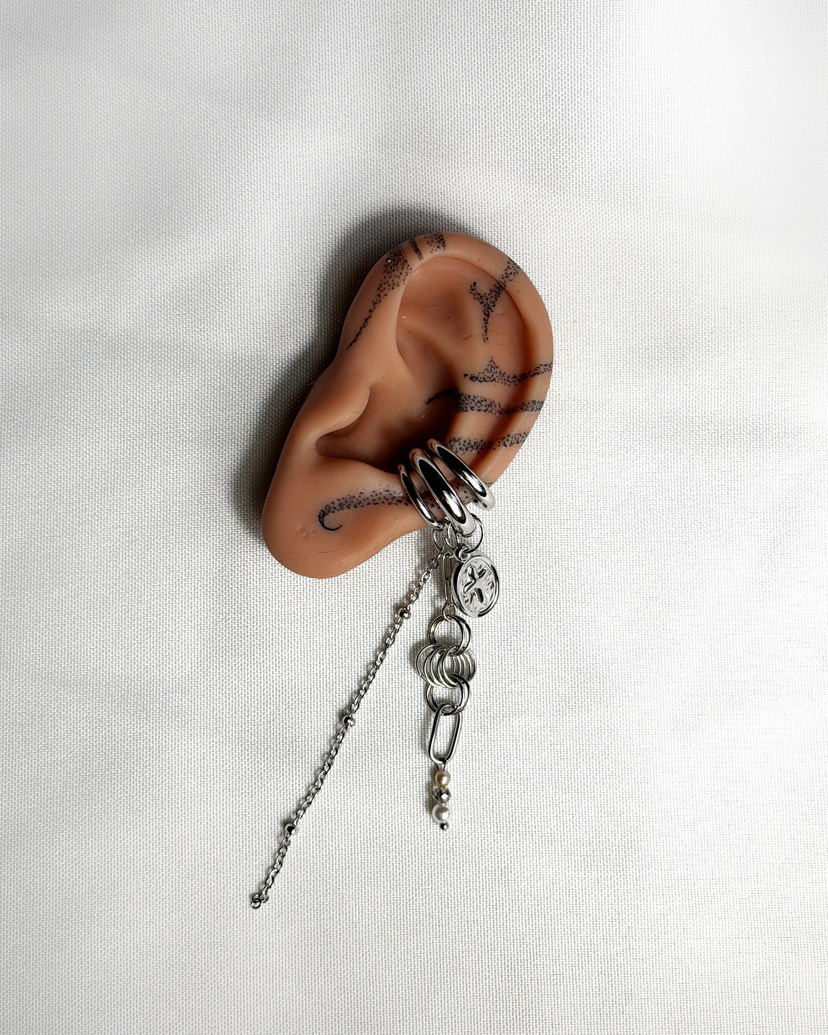 Earcuff argenté